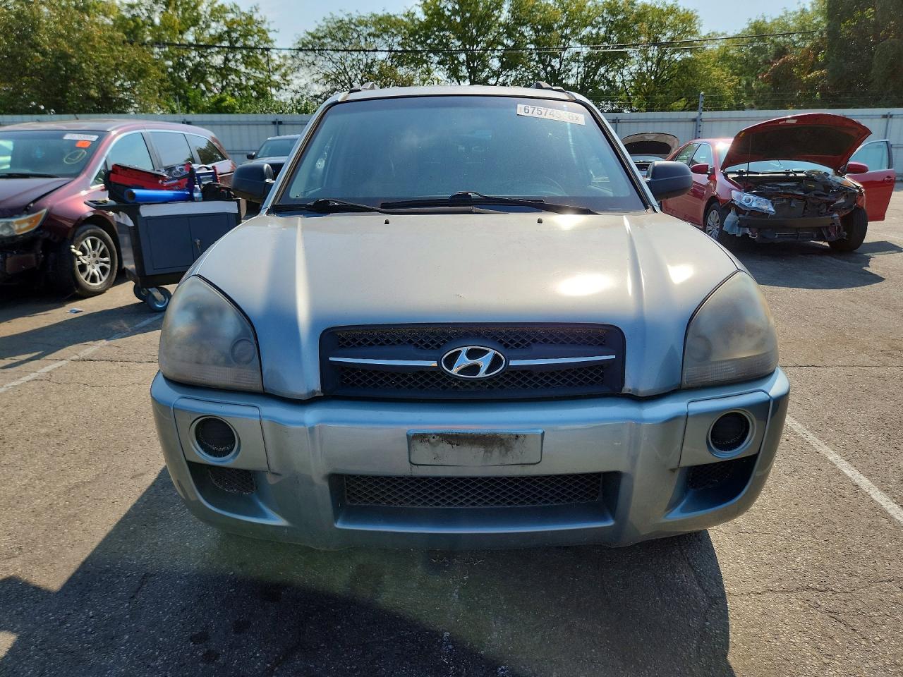 2007 Hyundai Tucson Gls Бирюзовый vin: KM8JM12B47U513876