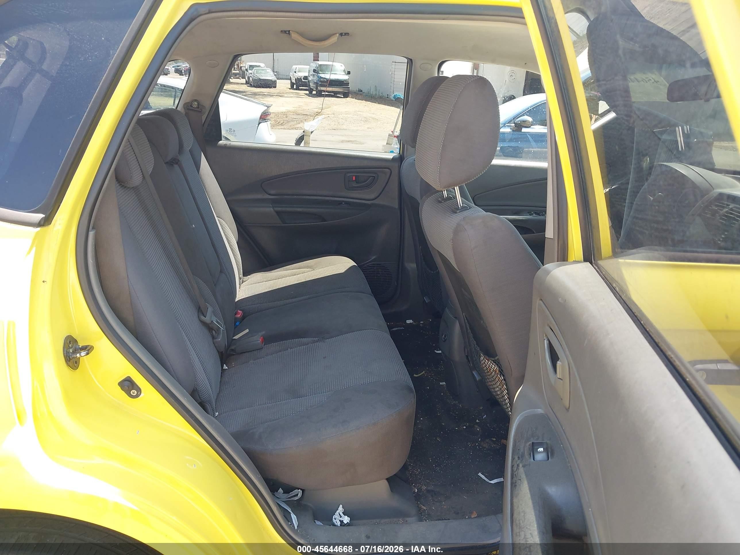 2007 Hyundai Tucson Gls Yellow vin: KM8JM12B47U551768