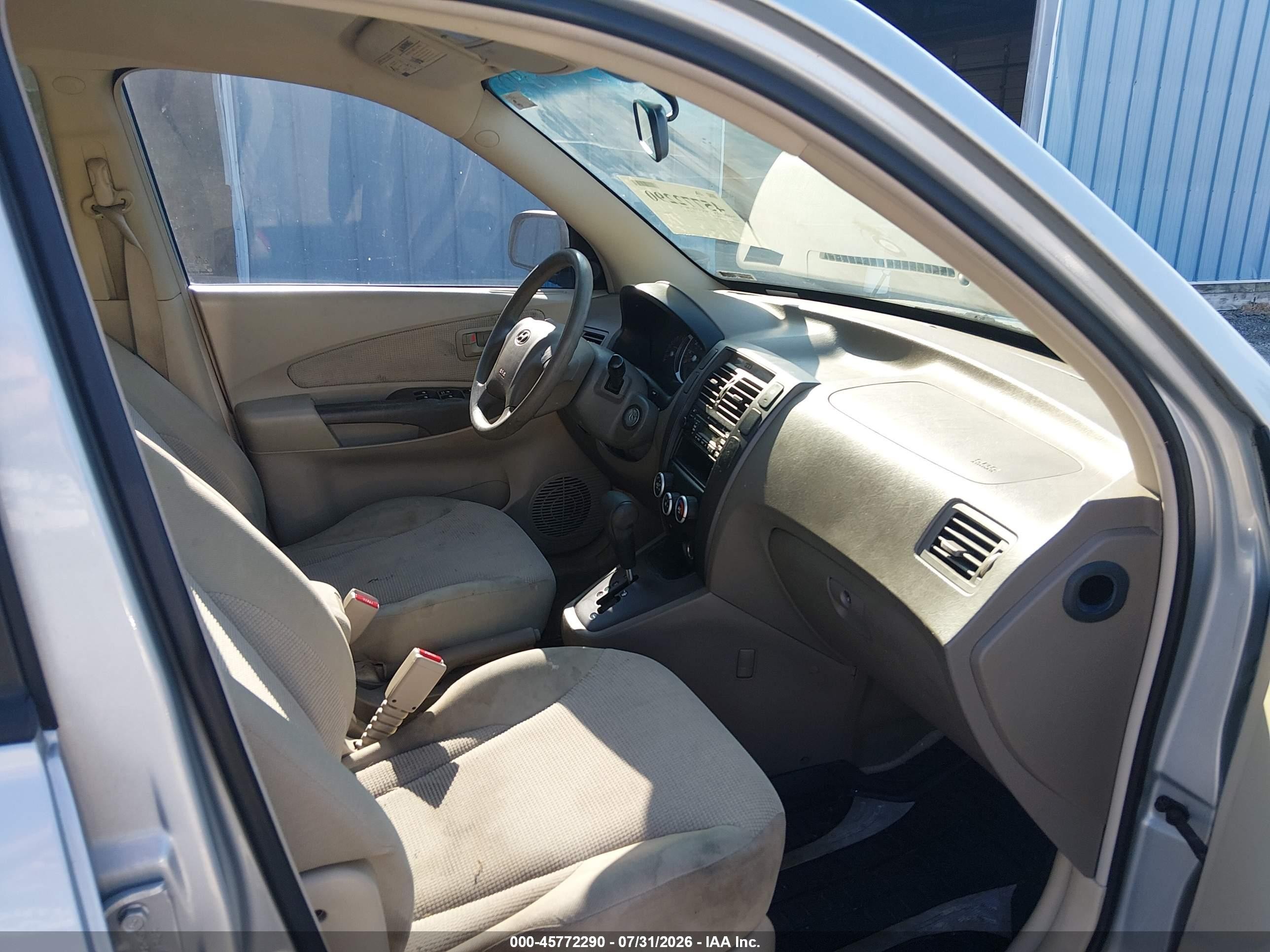 2007 Hyundai Tucson Gls Silver vin: KM8JM12B47U567565