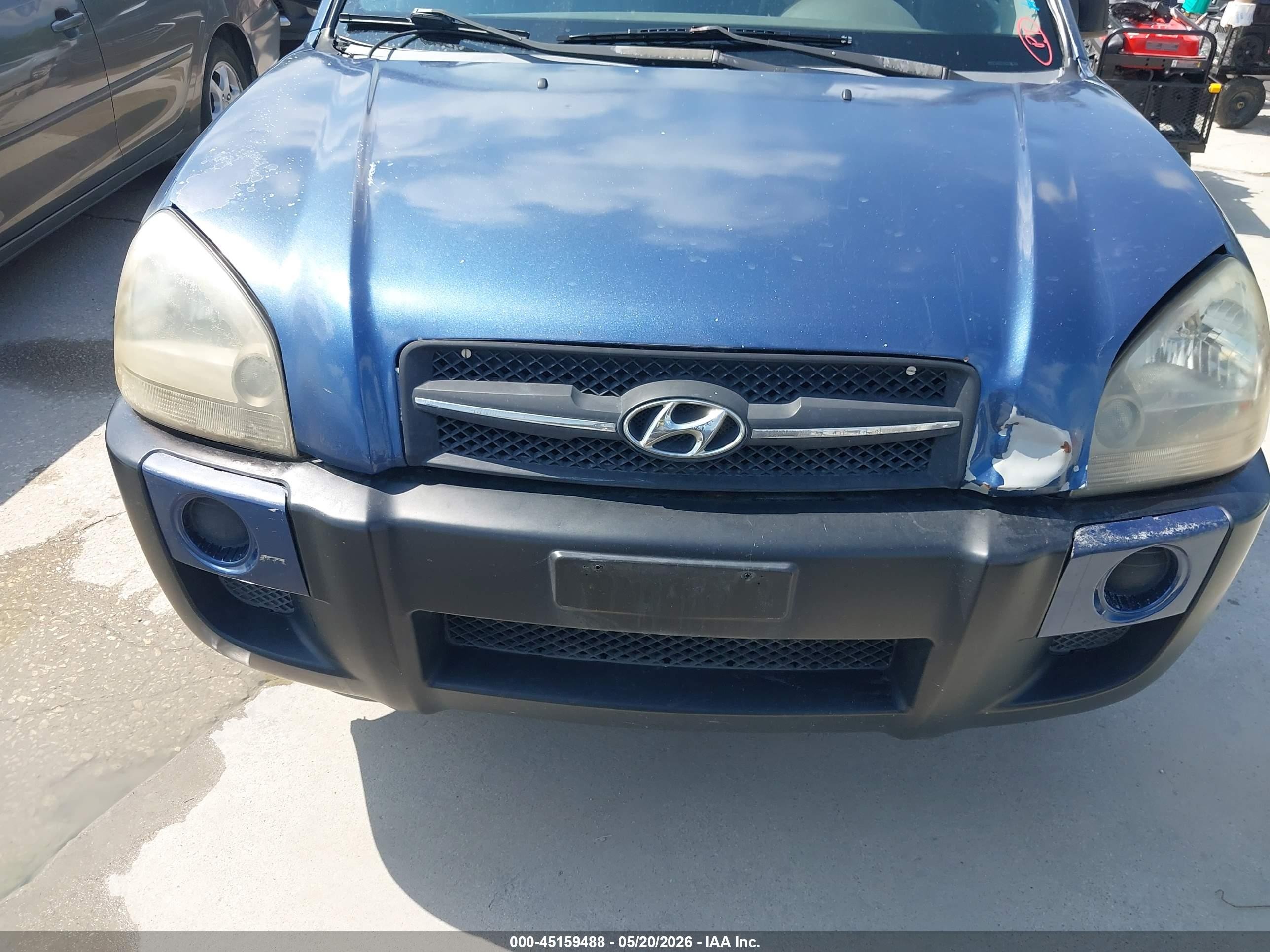 2007 Hyundai Tucson Gls Blue vin: KM8JM12B47U615629