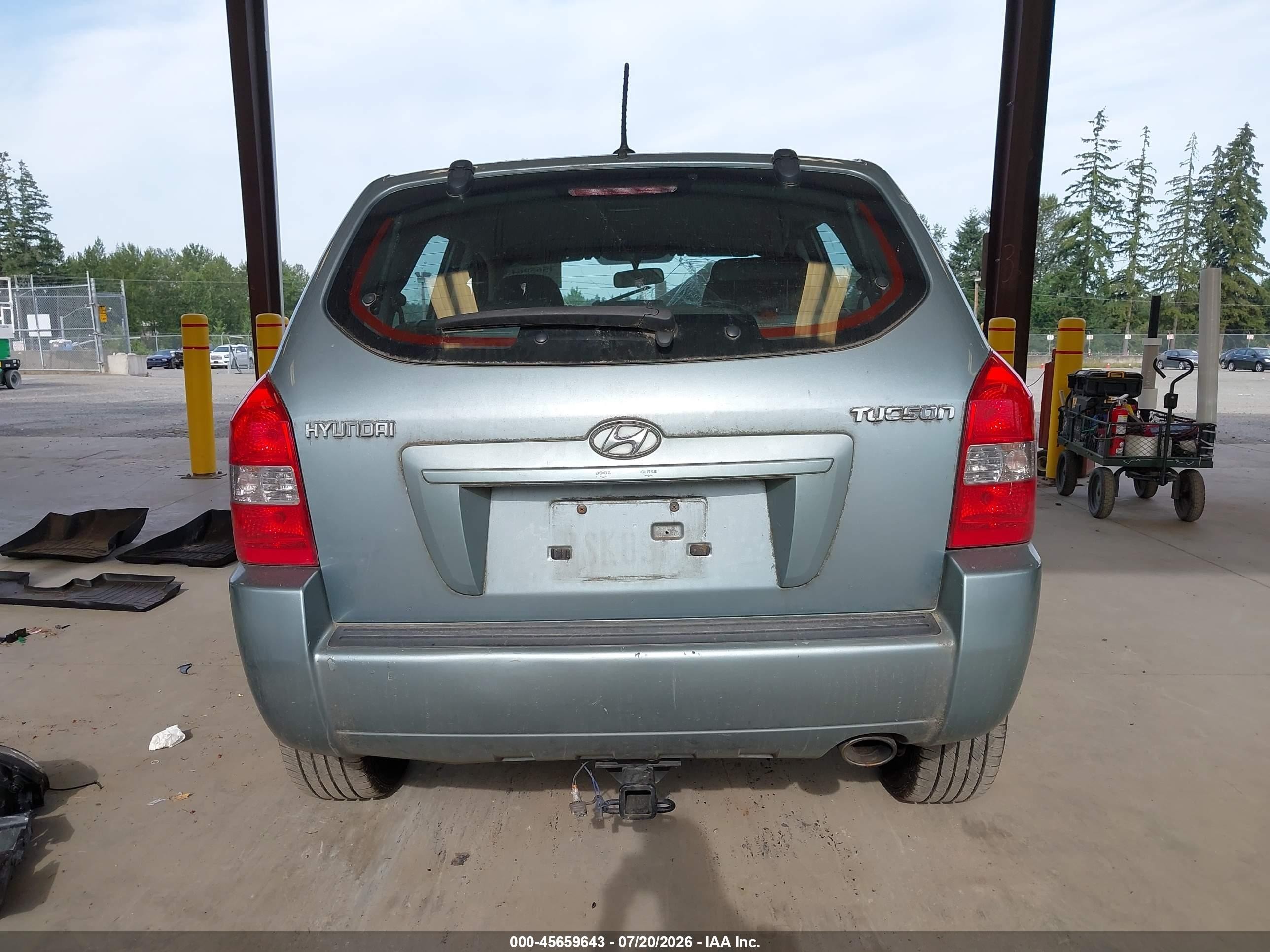 2009 Hyundai Tucson Gls Light Blue vin: KM8JM12B49U000890