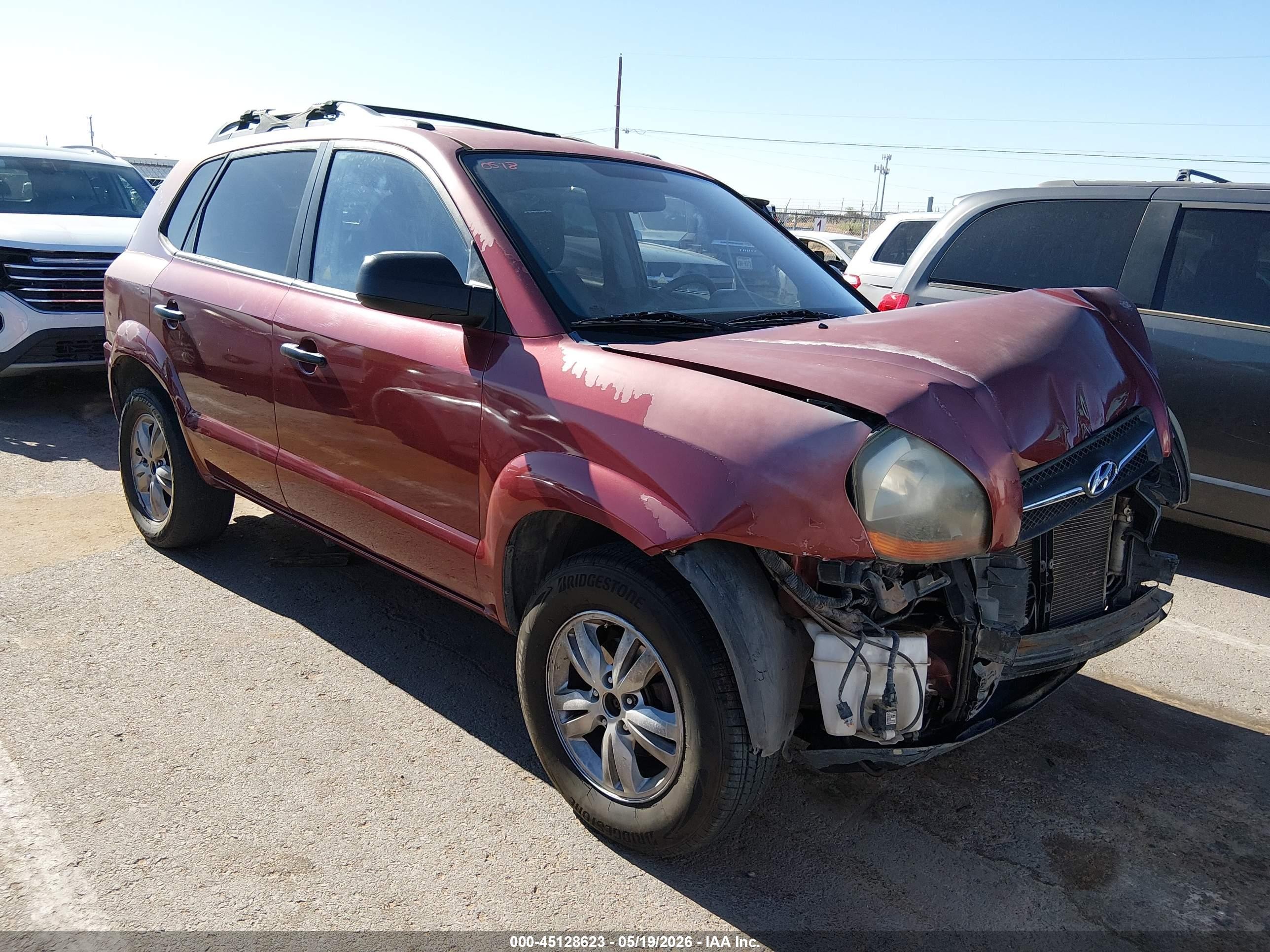2009 Hyundai Tucson Gls Red vin: KM8JM12B49U988429