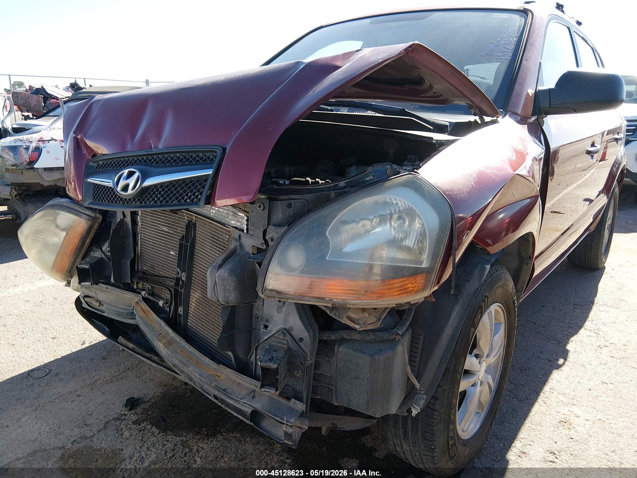 2009 Hyundai Tucson Gls Red vin: KM8JM12B49U988429
