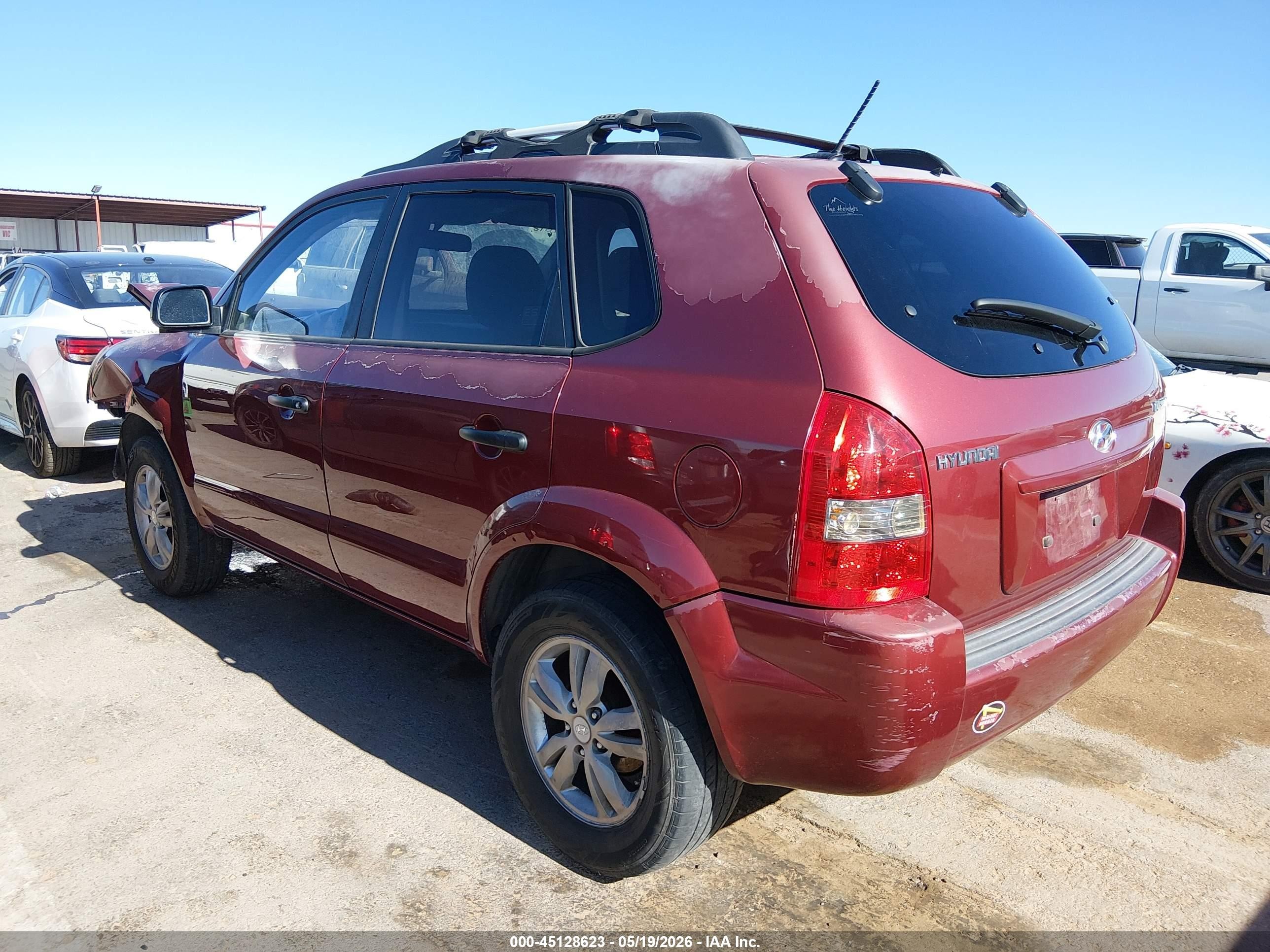 2009 Hyundai Tucson Gls Red vin: KM8JM12B49U988429