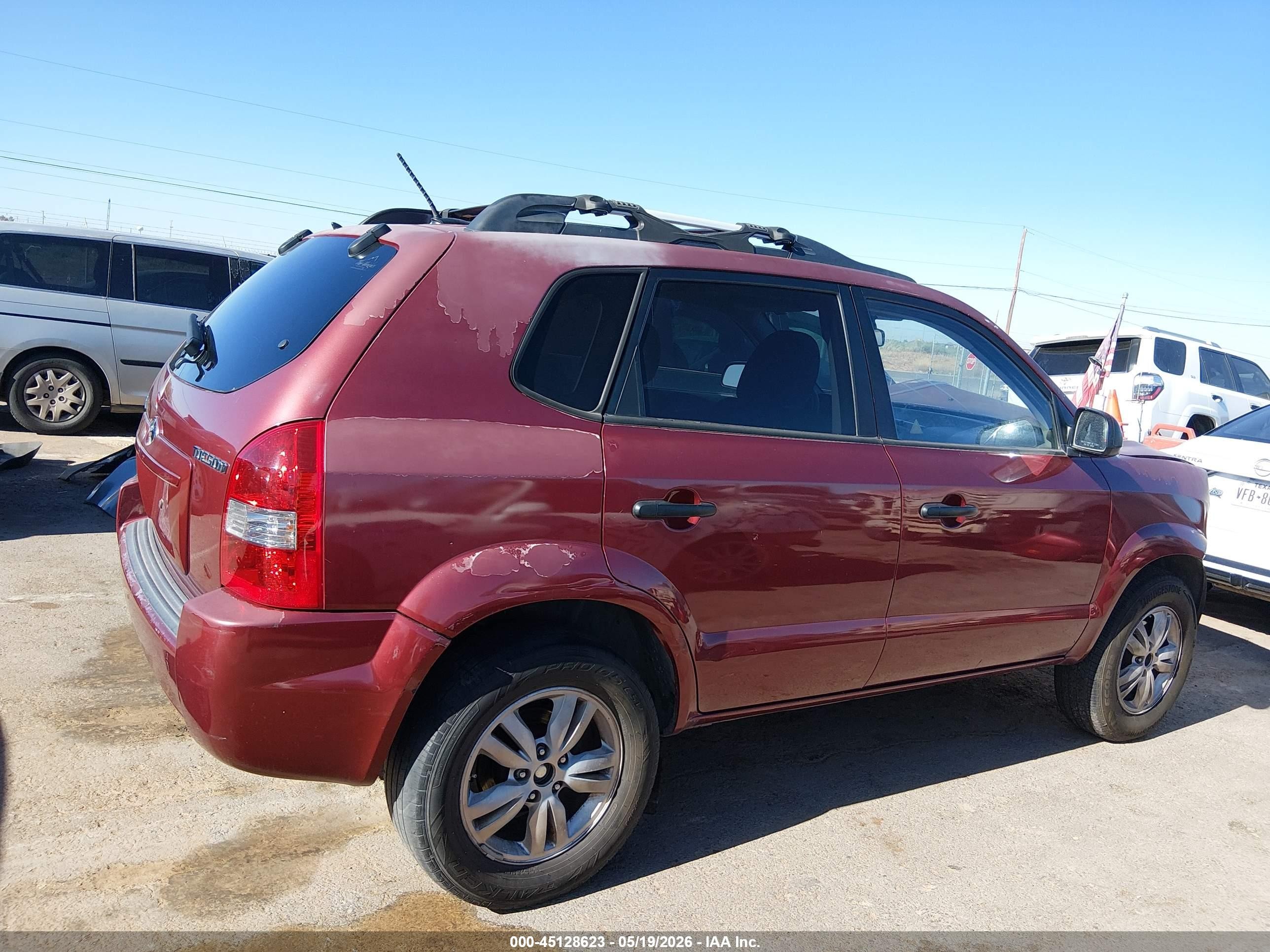 2009 Hyundai Tucson Gls Red vin: KM8JM12B49U988429