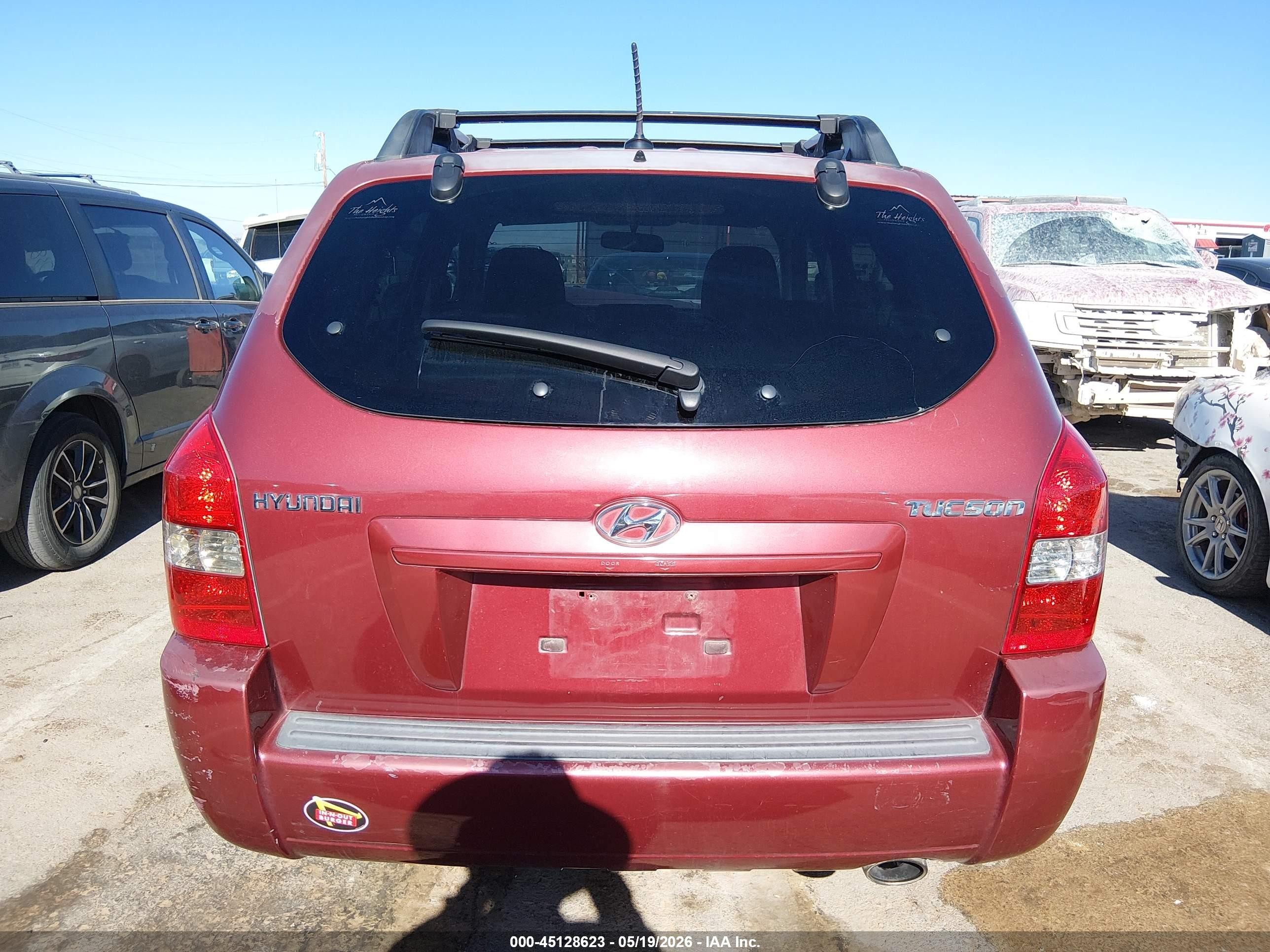 2009 Hyundai Tucson Gls Red vin: KM8JM12B49U988429