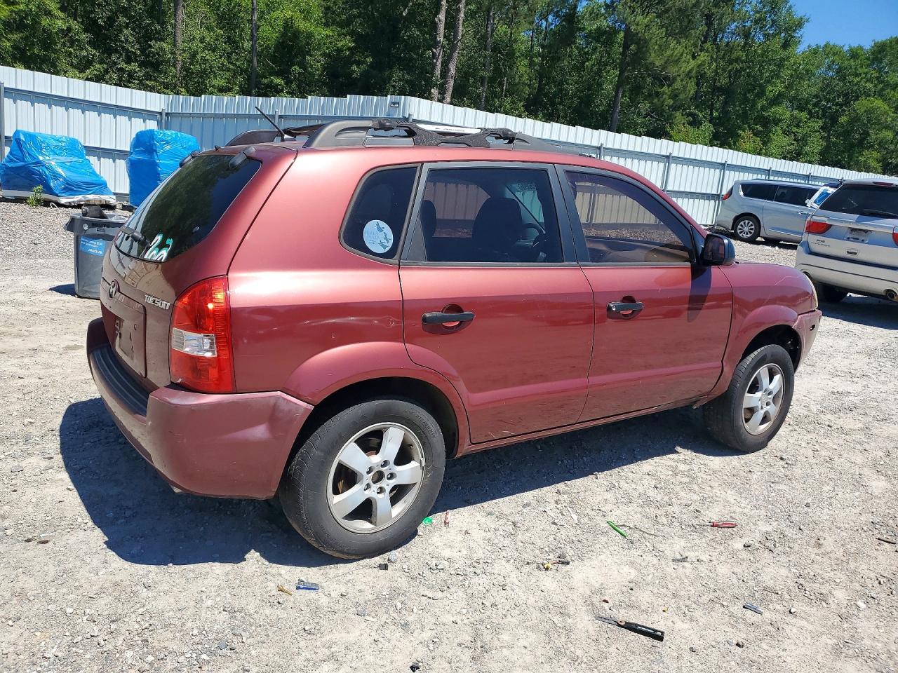 2006 Hyundai Tucson Gl Burgundy vin: KM8JM12B56U437504