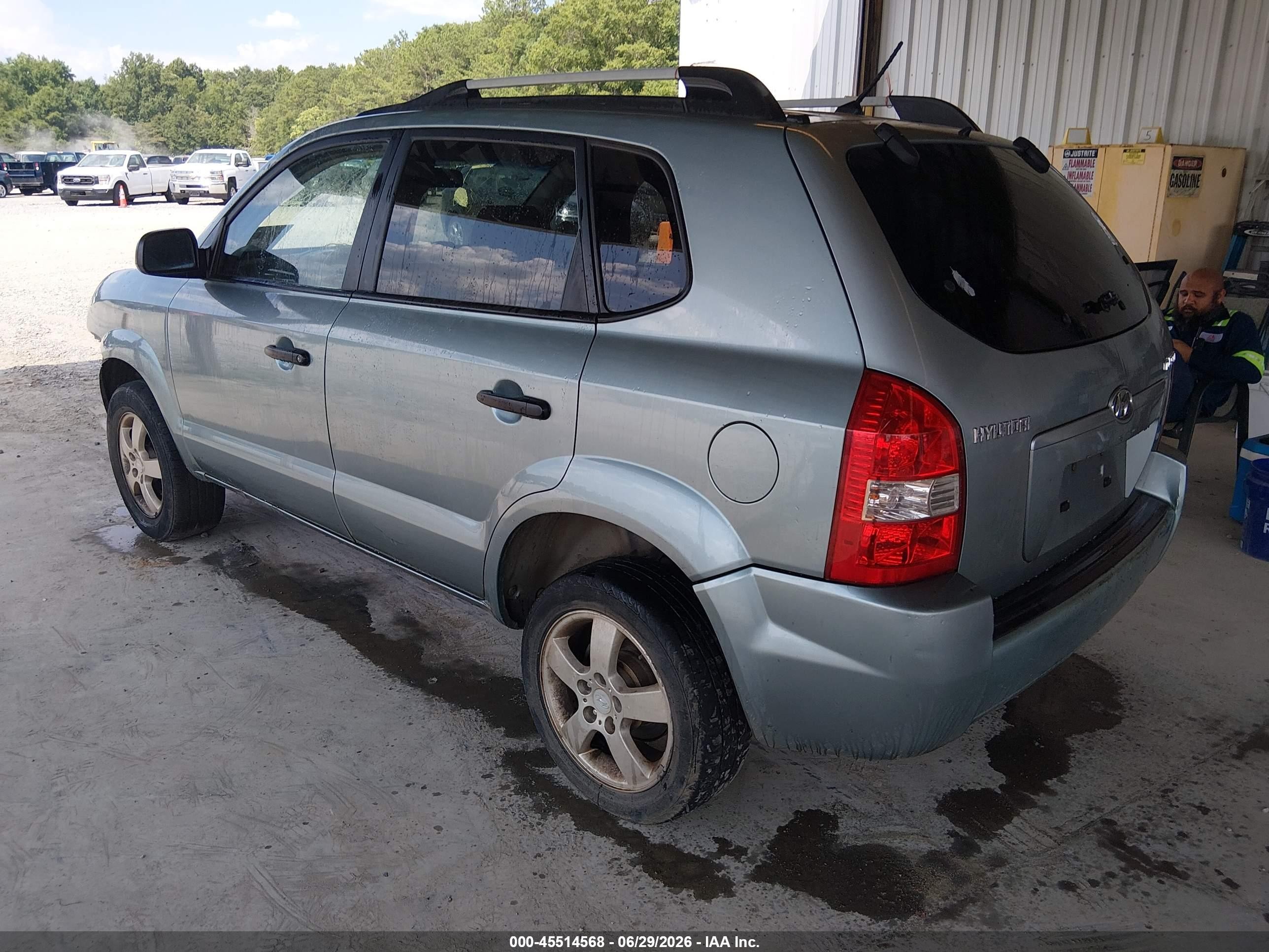 2007 Hyundai Tucson Gls Blue vin: KM8JM12B57U510758