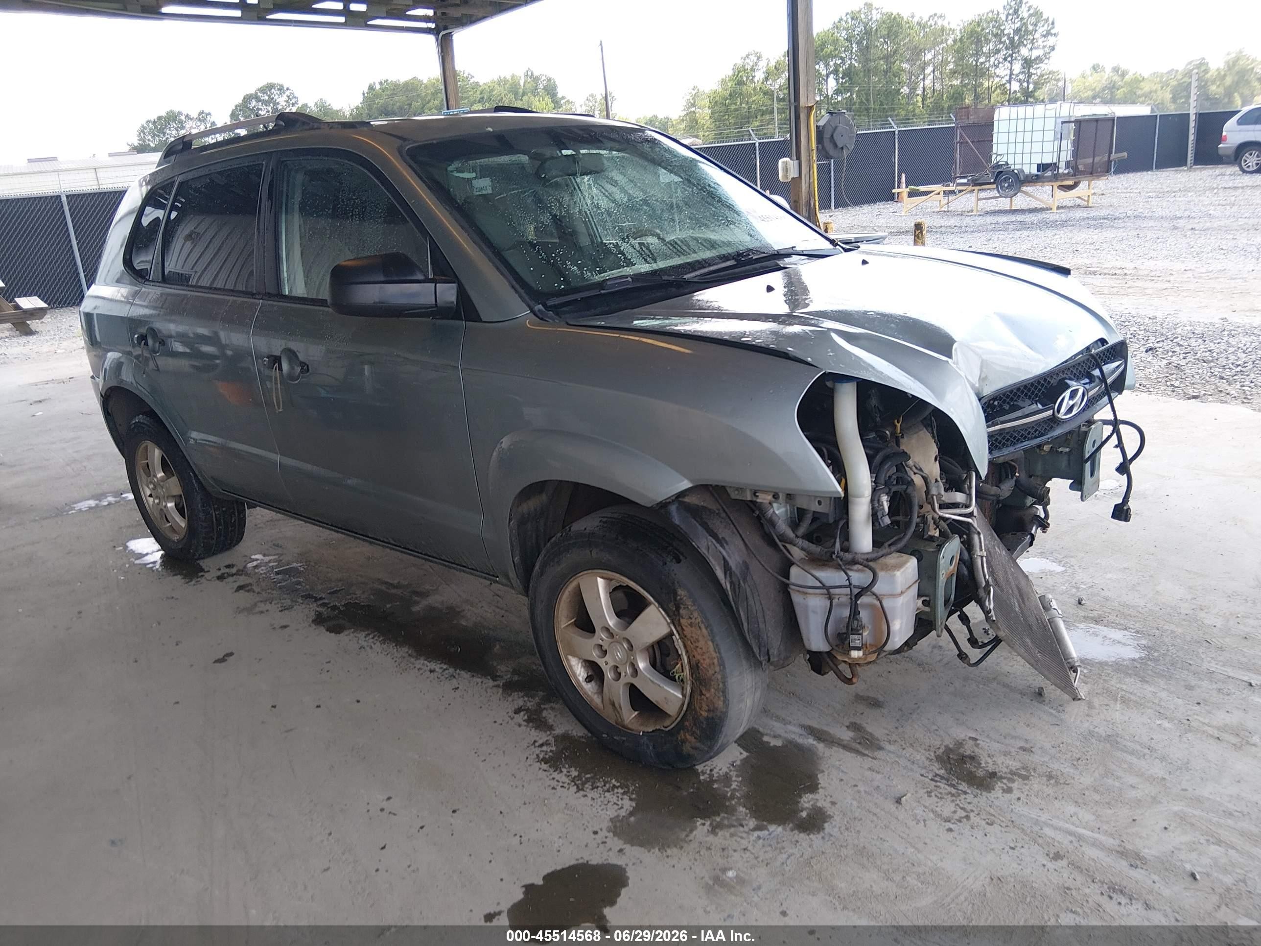 2007 Hyundai Tucson Gls Blue vin: KM8JM12B57U510758