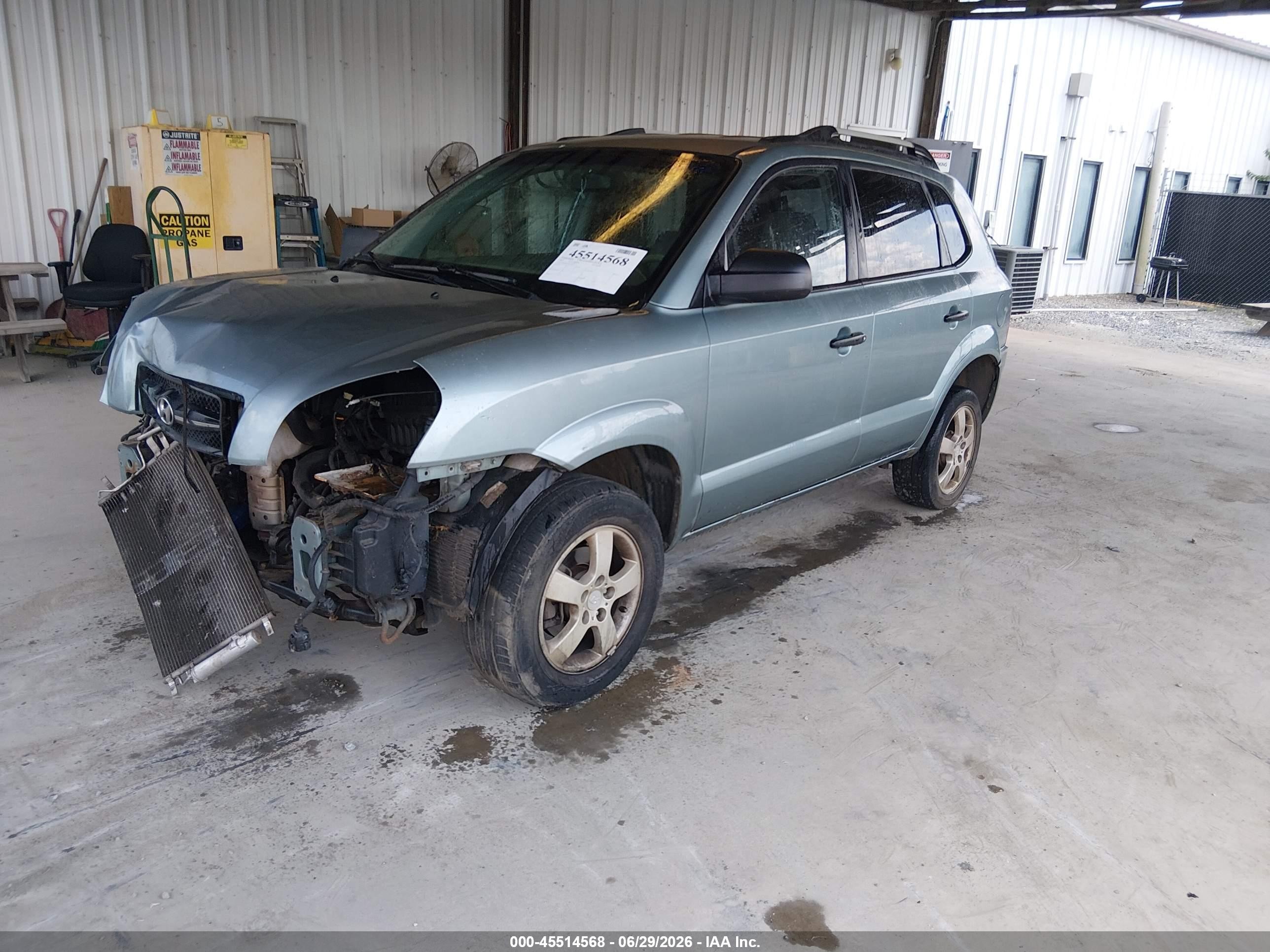 2007 Hyundai Tucson Gls Blue vin: KM8JM12B57U510758