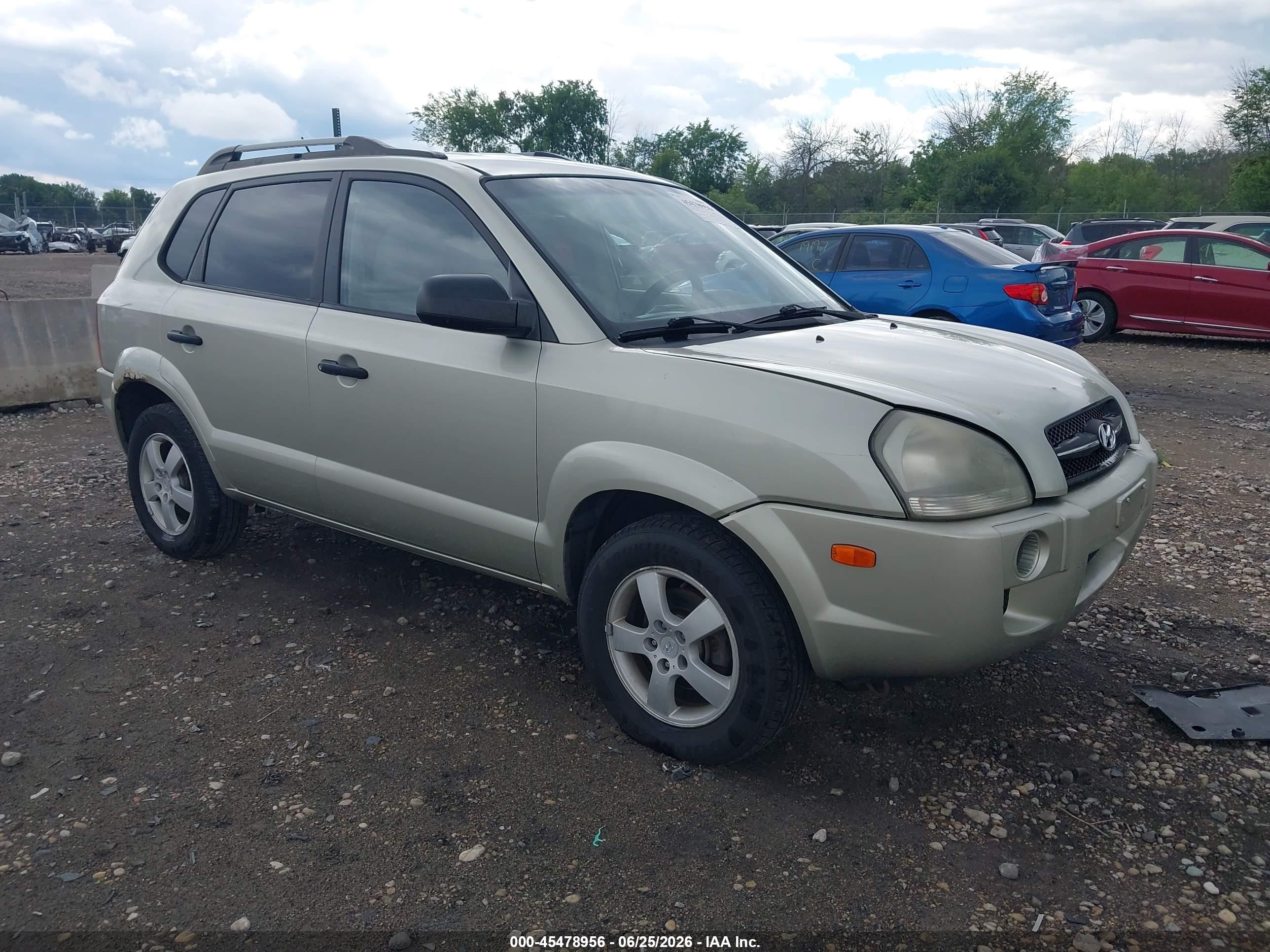2007 Hyundai Tucson Gls Cream vin: KM8JM12B57U515801
