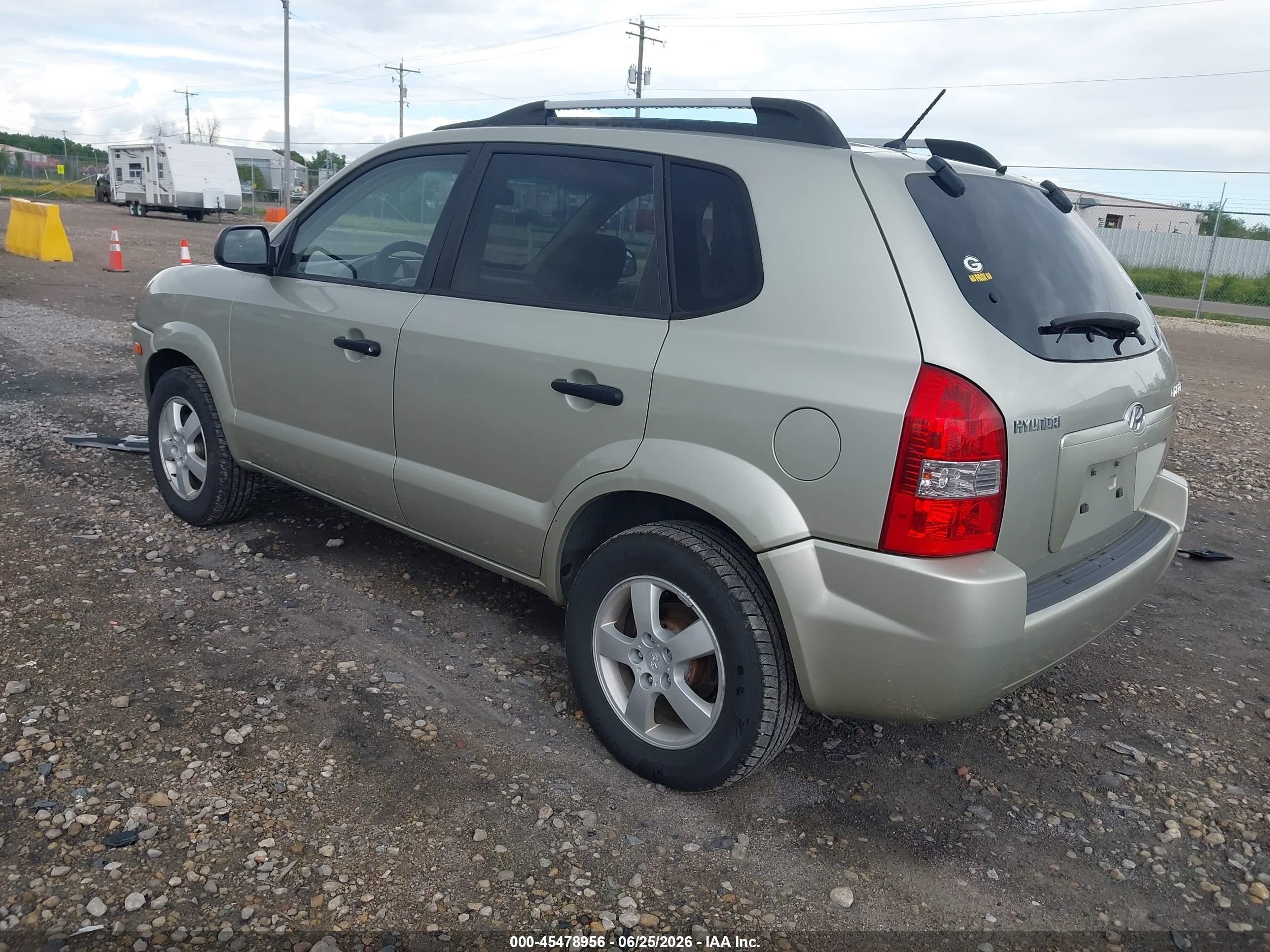 2007 Hyundai Tucson Gls Cream vin: KM8JM12B57U515801