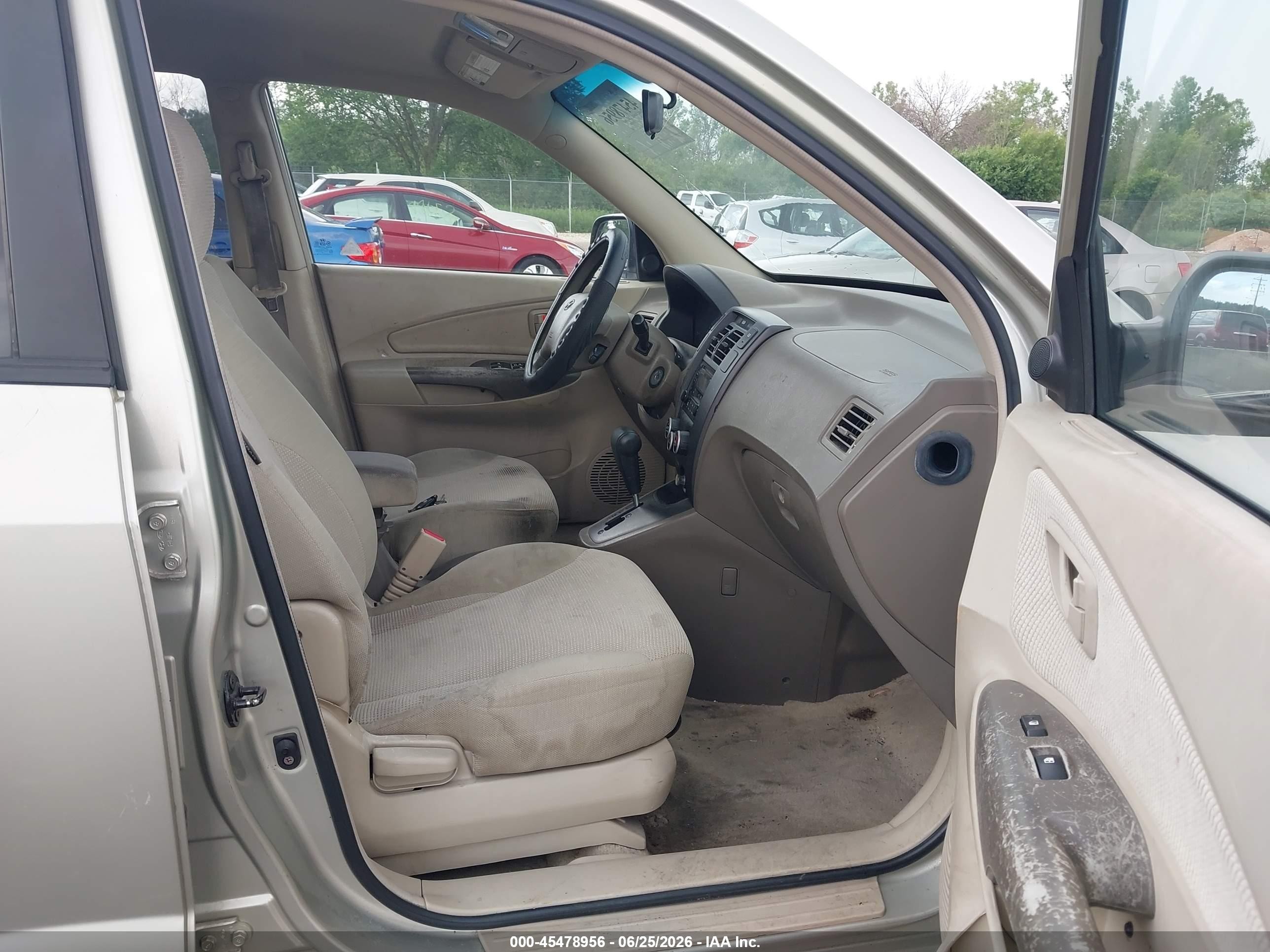 2007 Hyundai Tucson Gls Cream vin: KM8JM12B57U515801