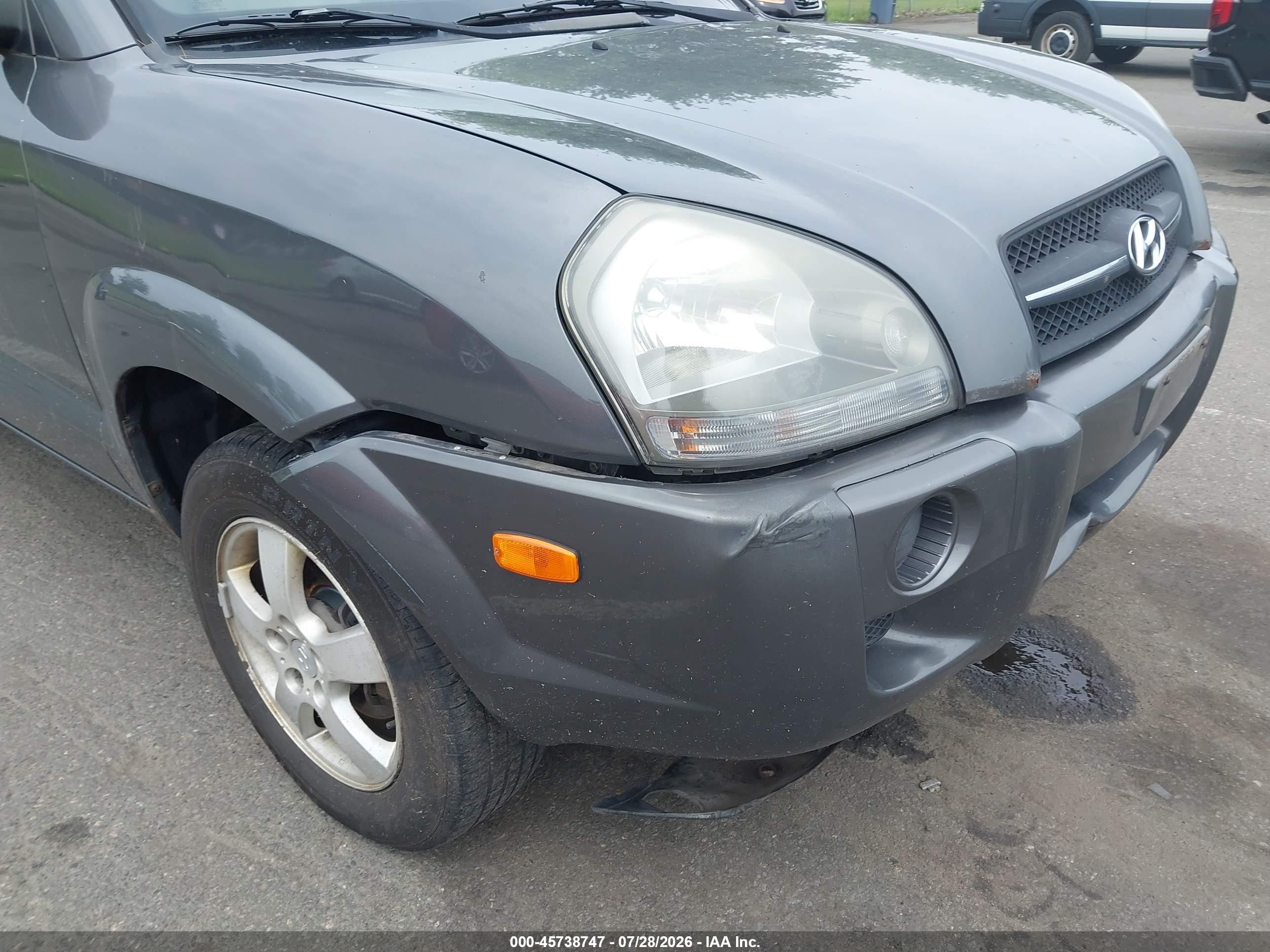 2007 Hyundai Tucson Gls Gray vin: KM8JM12B57U547986