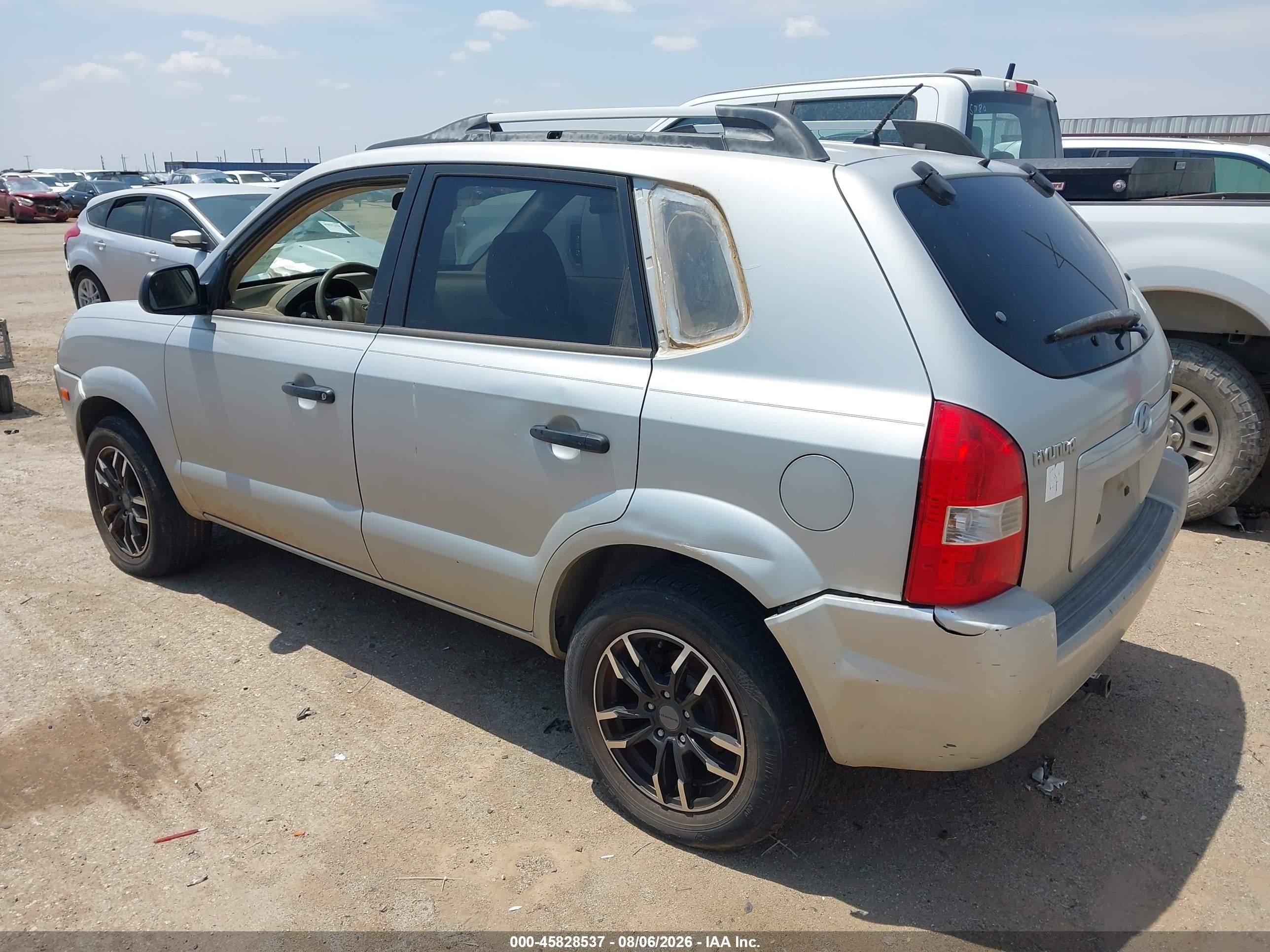 2007 Hyundai Tucson Gls Silver vin: KM8JM12B57U567638