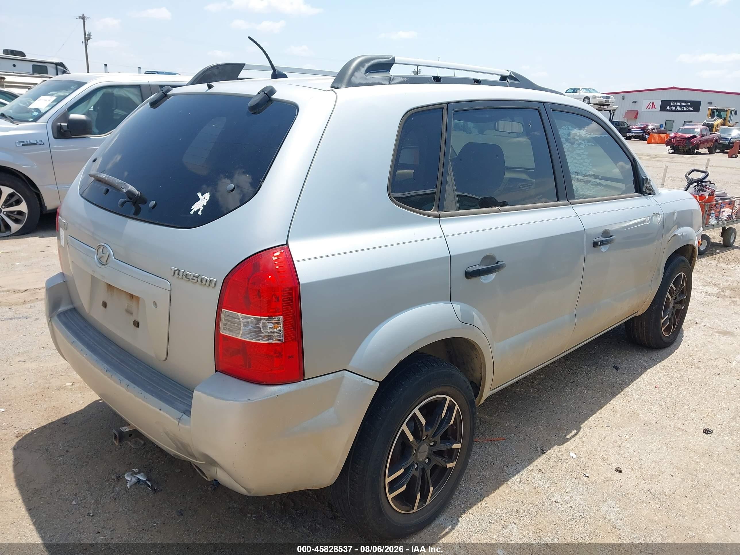 2007 Hyundai Tucson Gls Silver vin: KM8JM12B57U567638