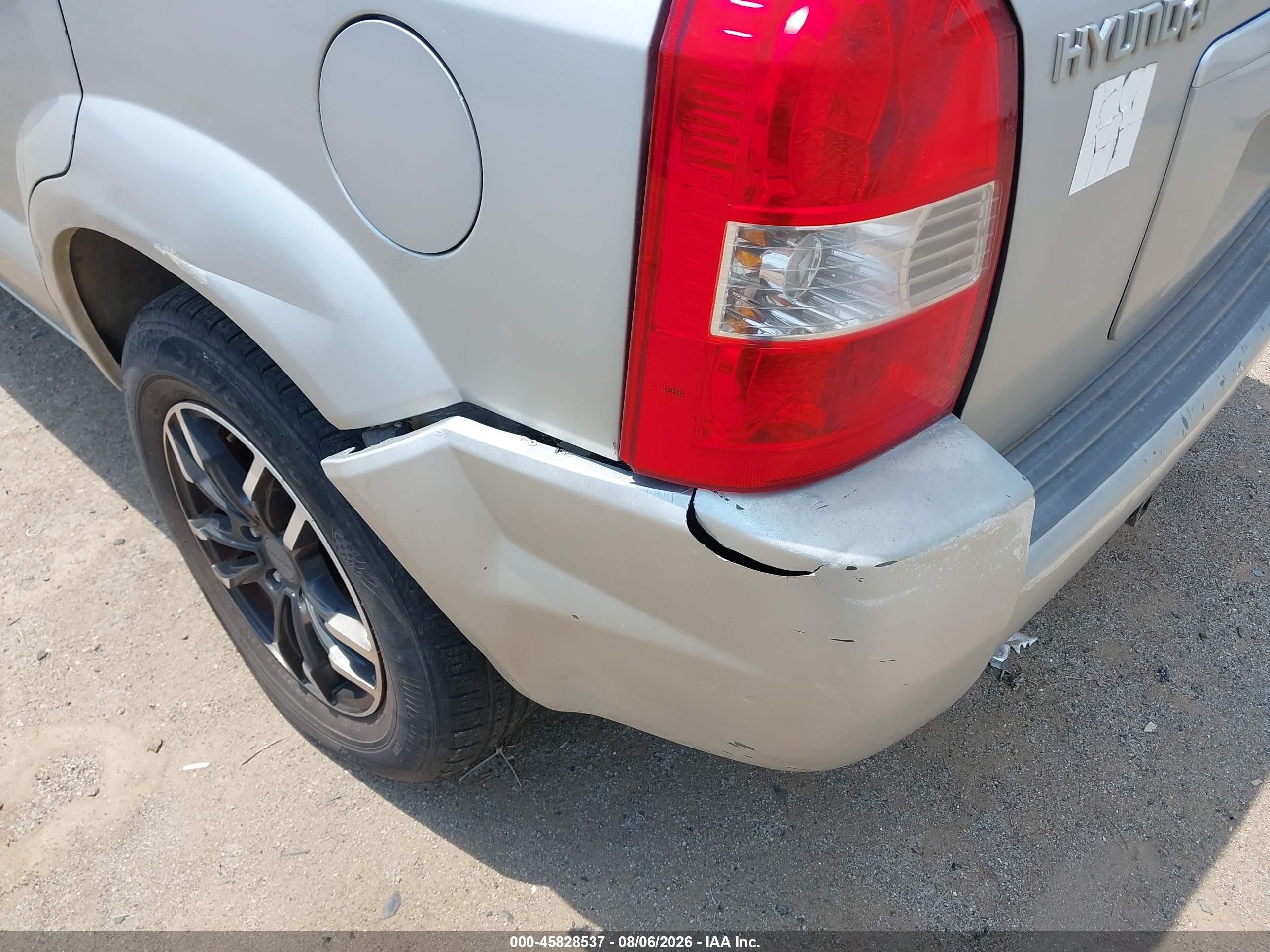 2007 Hyundai Tucson Gls Silver vin: KM8JM12B57U567638