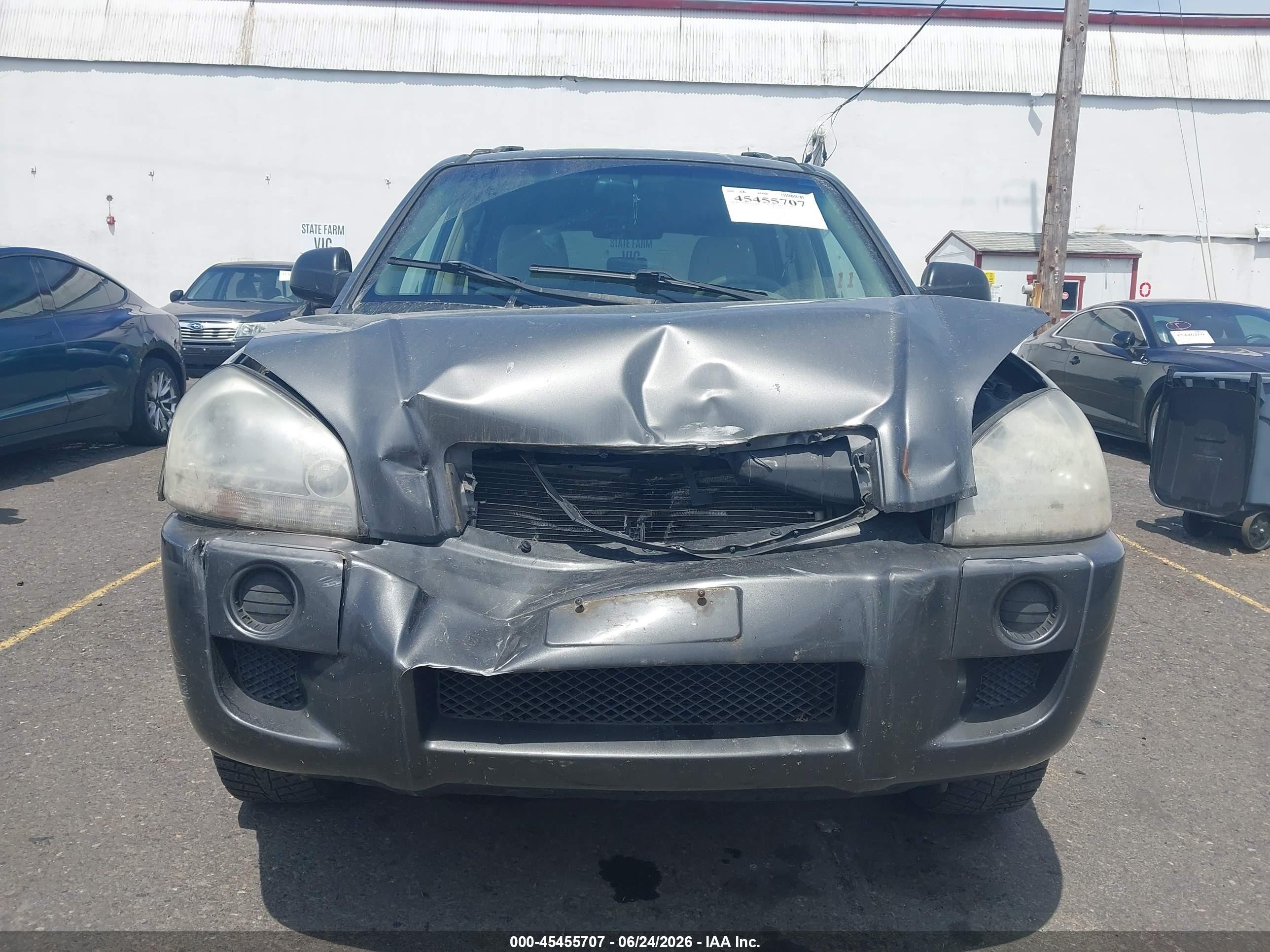 2007 Hyundai Tucson Gls Gray vin: KM8JM12B57U574556