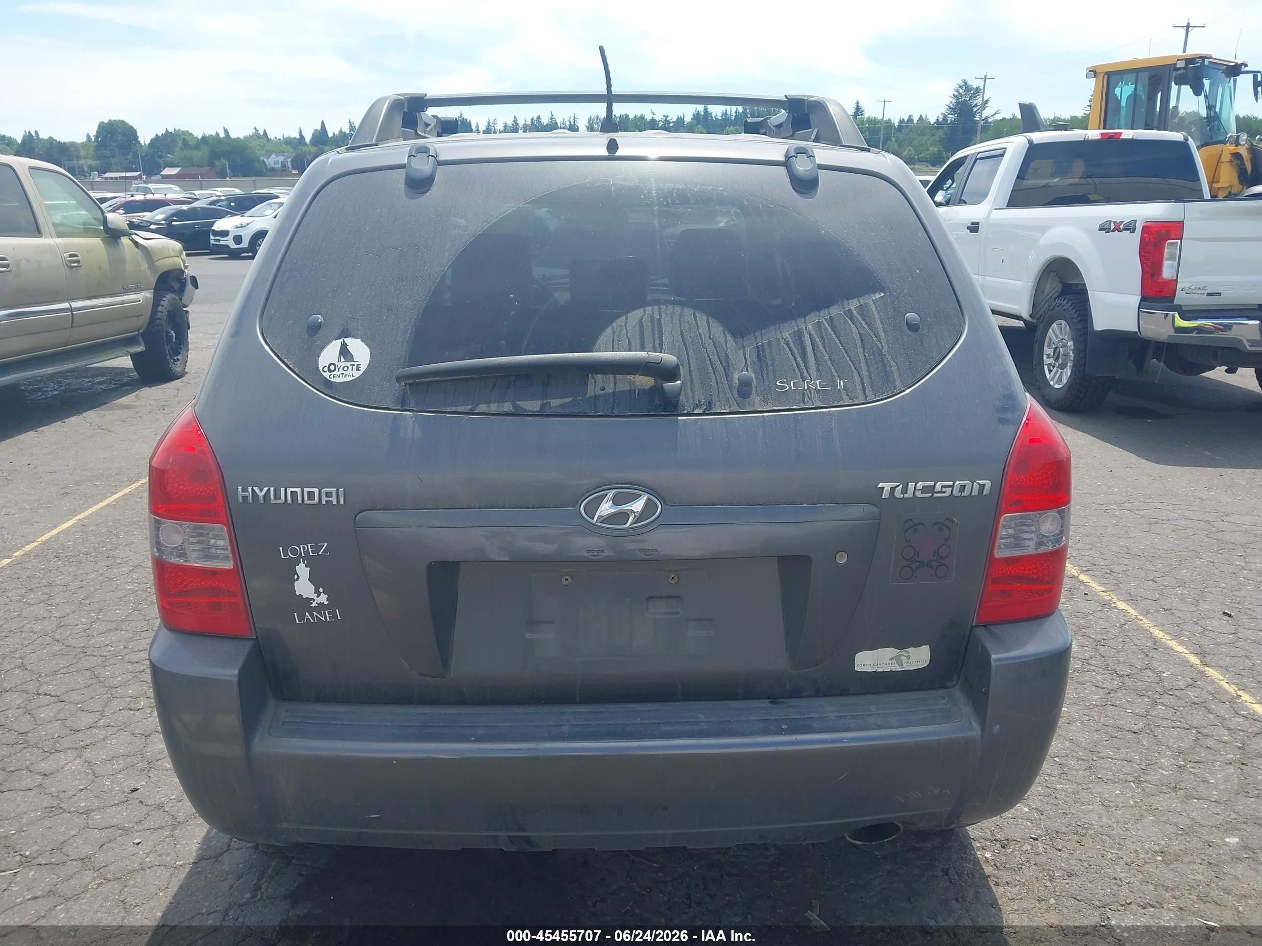 2007 Hyundai Tucson Gls Gray vin: KM8JM12B57U574556