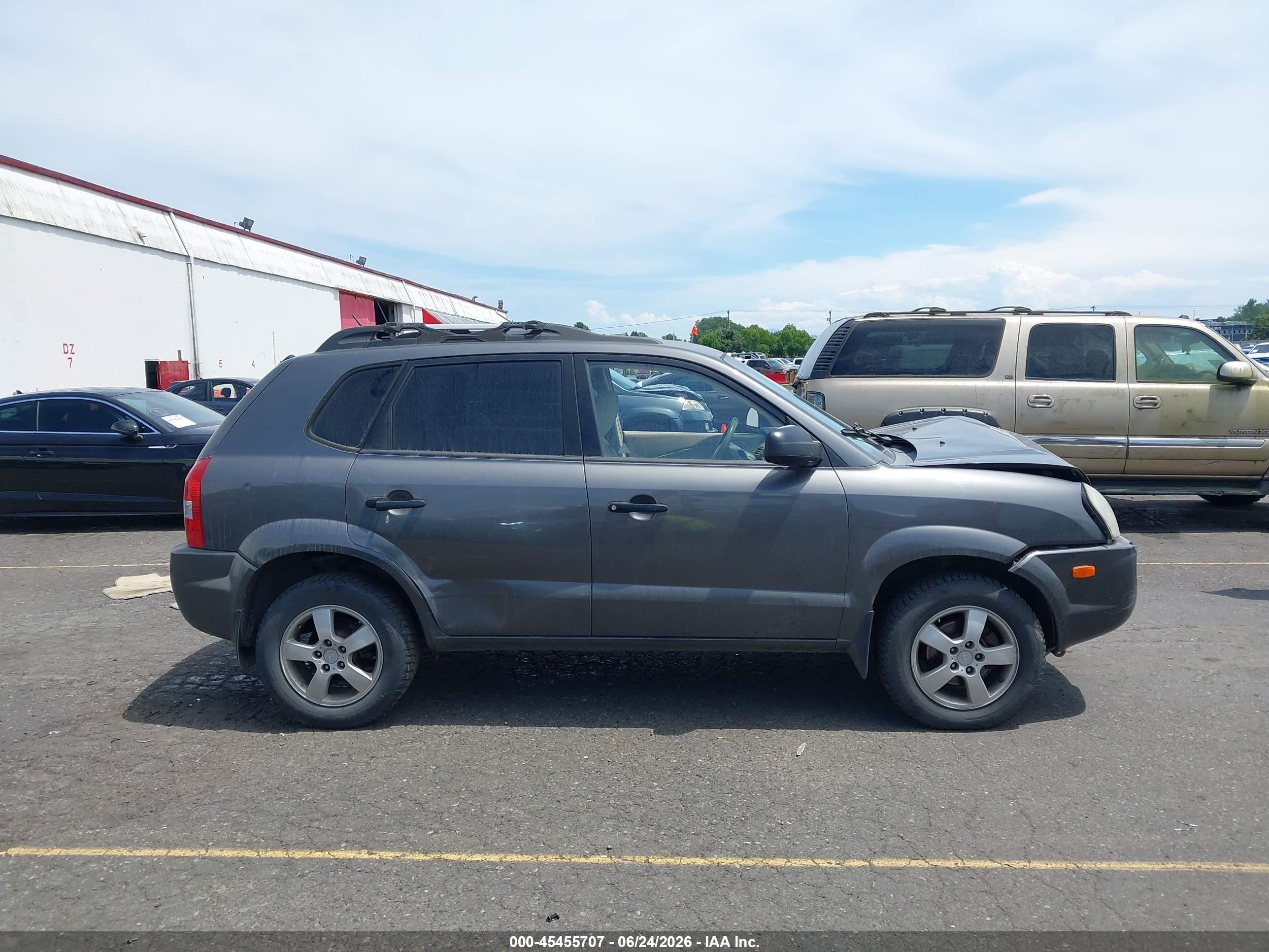 2007 Hyundai Tucson Gls Gray vin: KM8JM12B57U574556