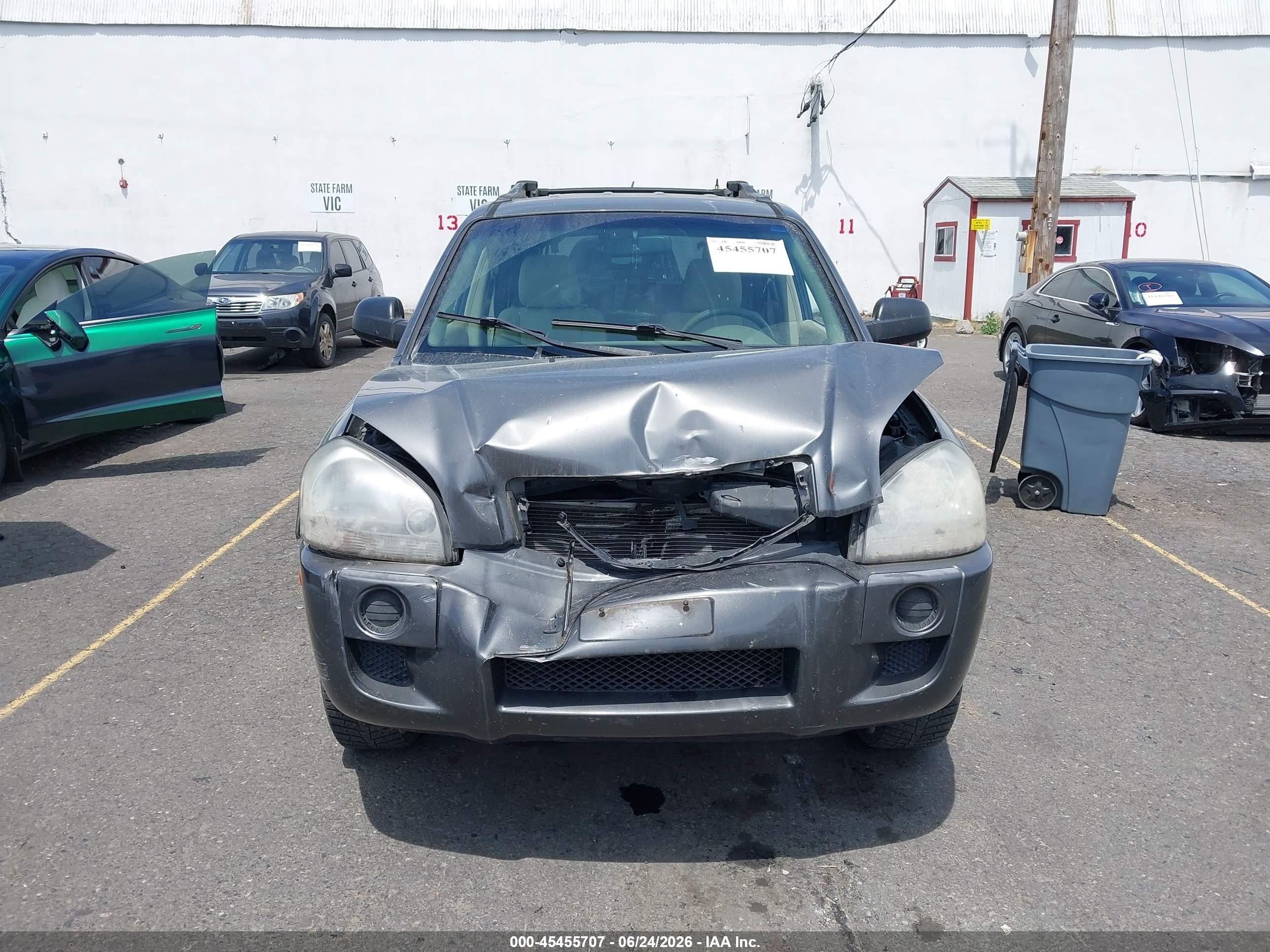 2007 Hyundai Tucson Gls Gray vin: KM8JM12B57U574556