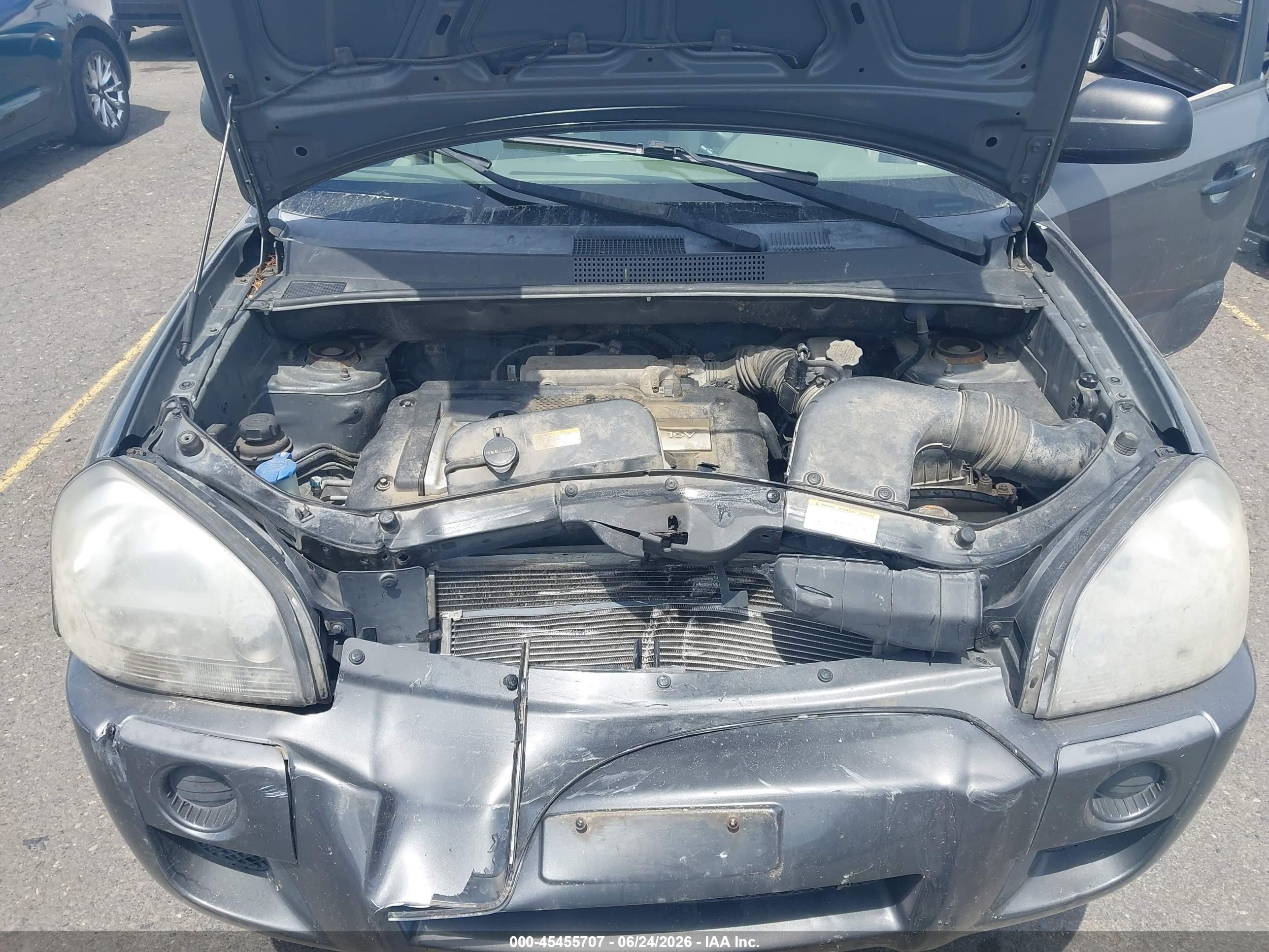 2007 Hyundai Tucson Gls Gray vin: KM8JM12B57U574556