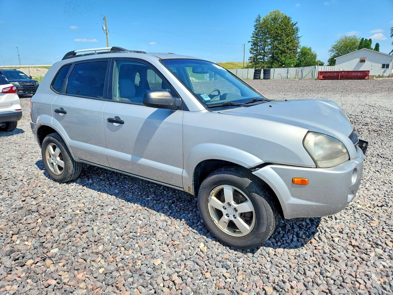 2007 Hyundai Tucson Gls Silver vin: KM8JM12B57U648106