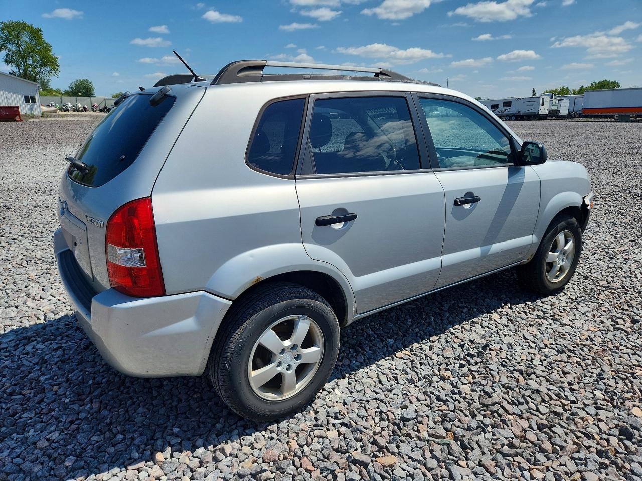 2007 Hyundai Tucson Gls Silver vin: KM8JM12B57U648106