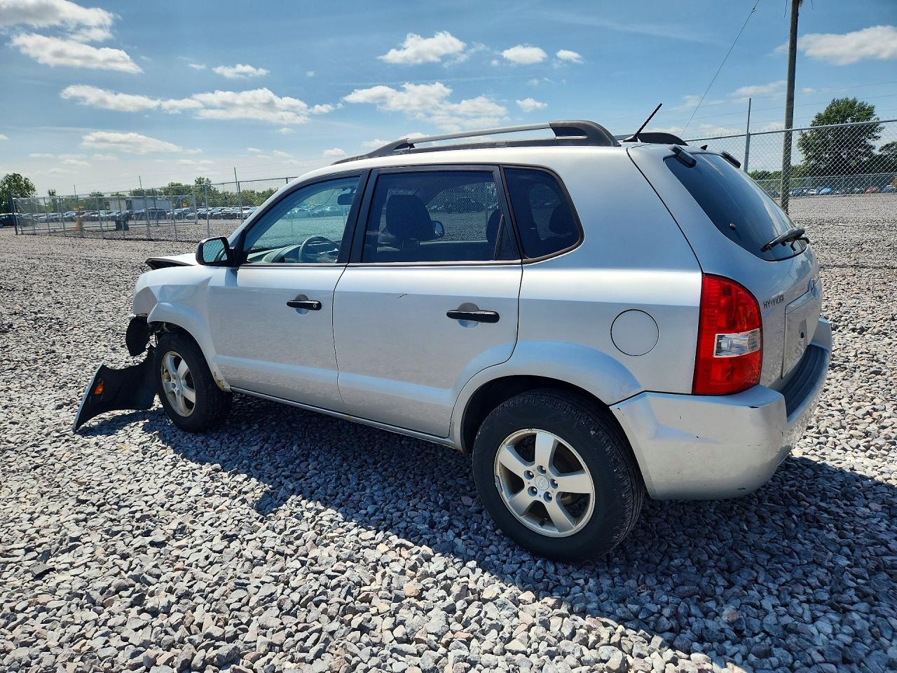 2007 Hyundai Tucson Gls Silver vin: KM8JM12B57U648106