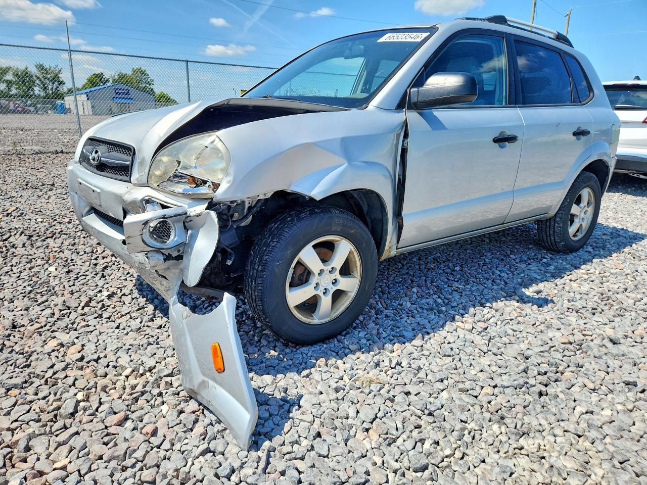 2007 Hyundai Tucson Gls Silver vin: KM8JM12B57U648106