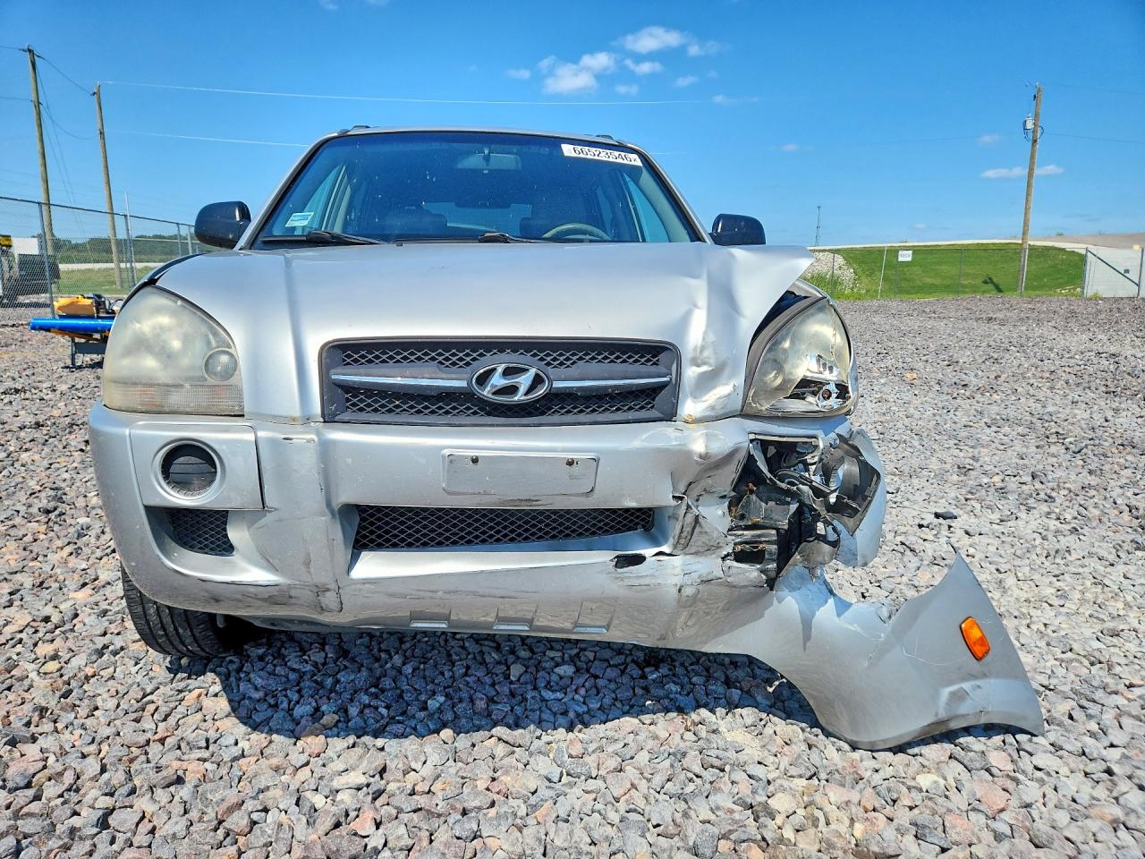 2007 Hyundai Tucson Gls Silver vin: KM8JM12B57U648106