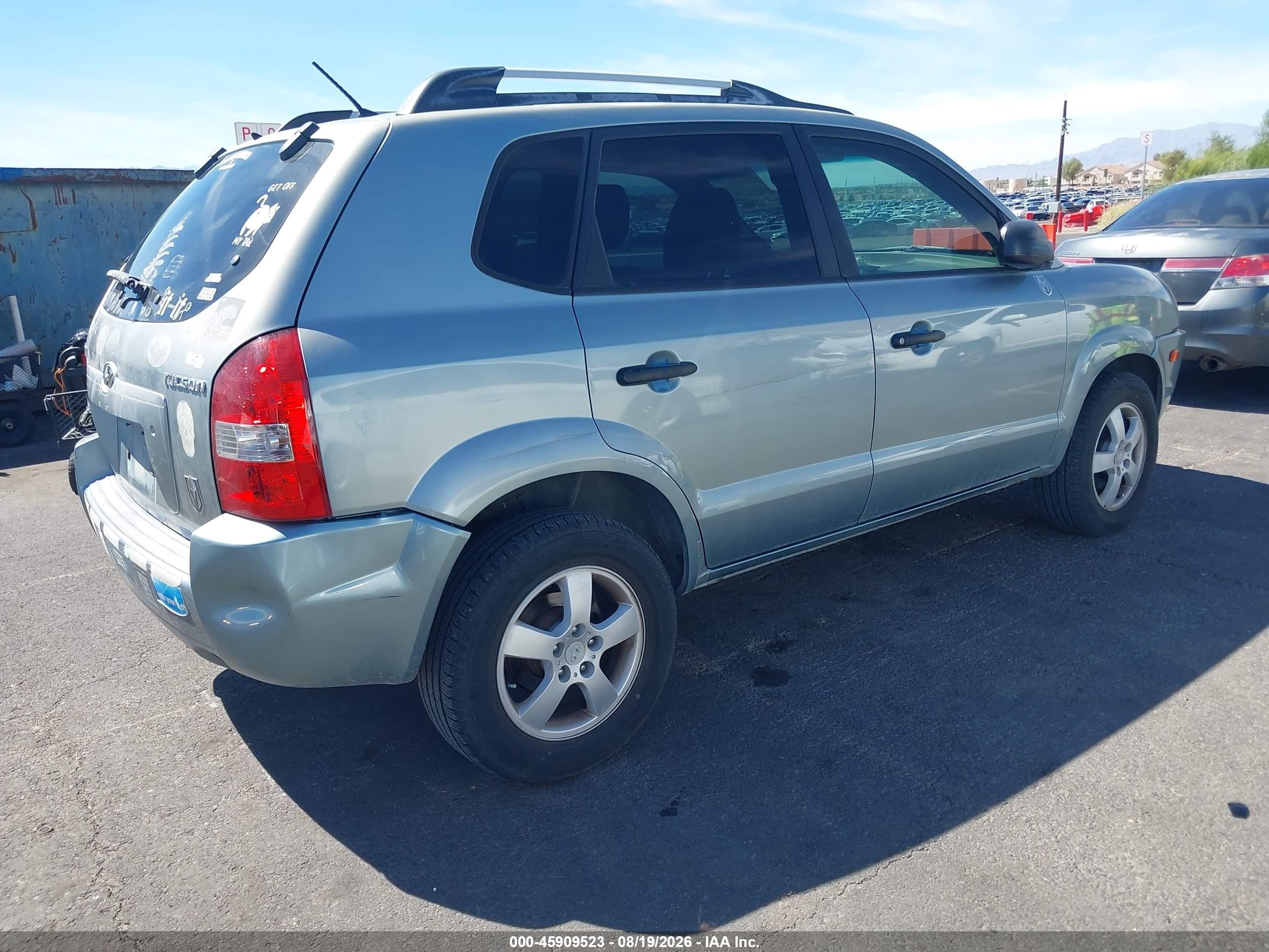 2008 Hyundai Tucson Gls Teal vin: KM8JM12B58U708841