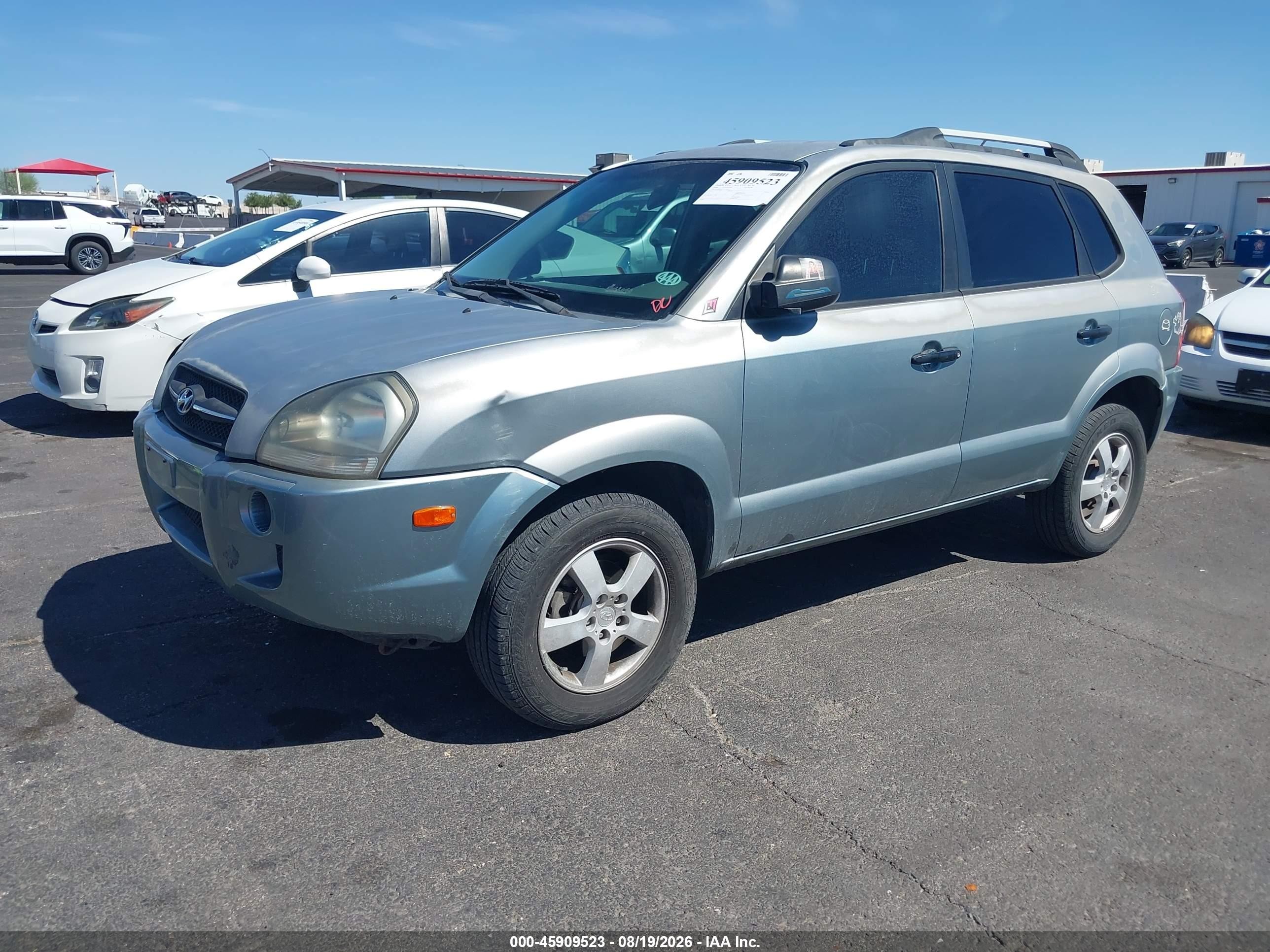 2008 Hyundai Tucson Gls Teal vin: KM8JM12B58U708841