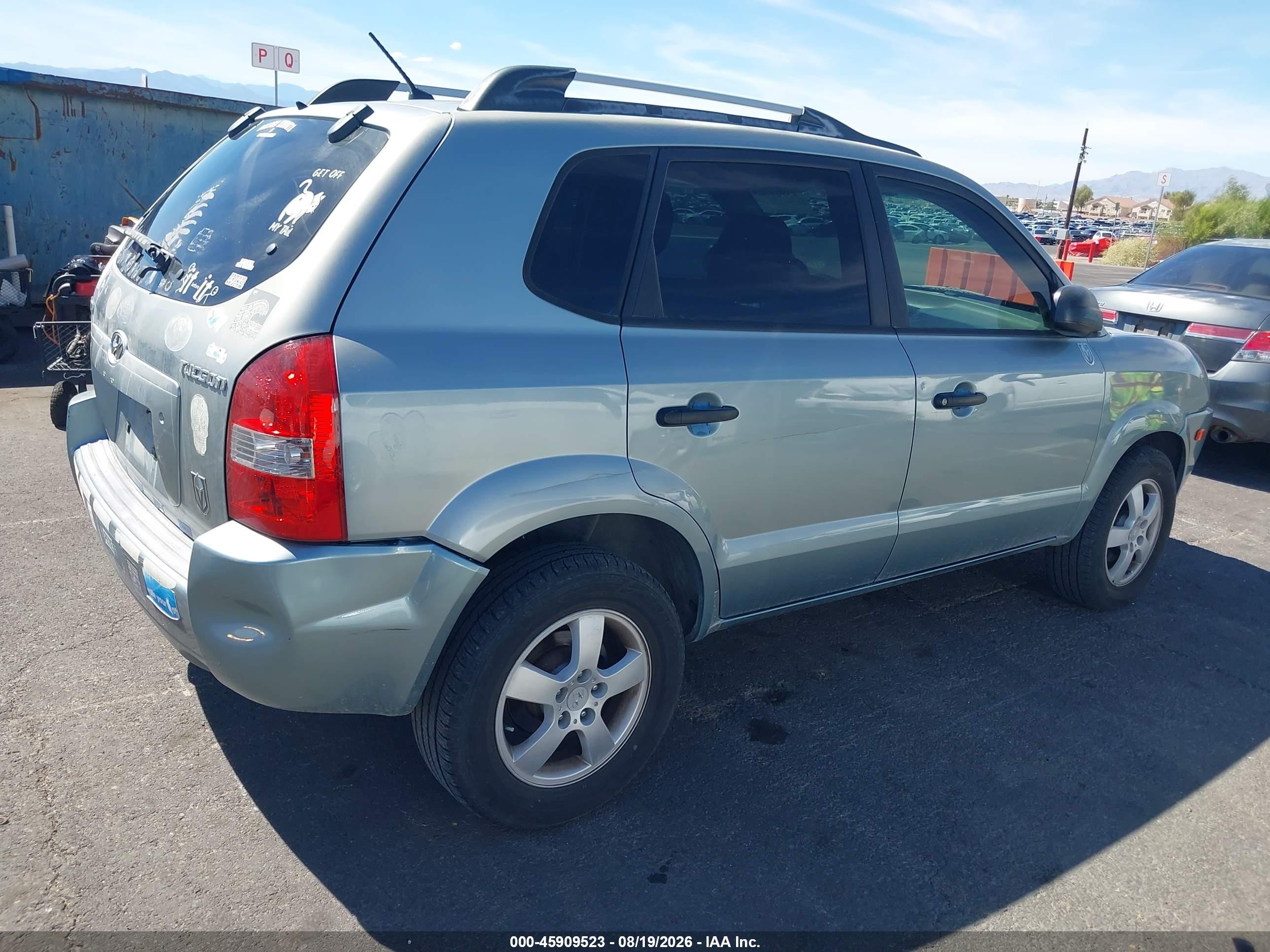 2008 Hyundai Tucson Gls Teal vin: KM8JM12B58U708841