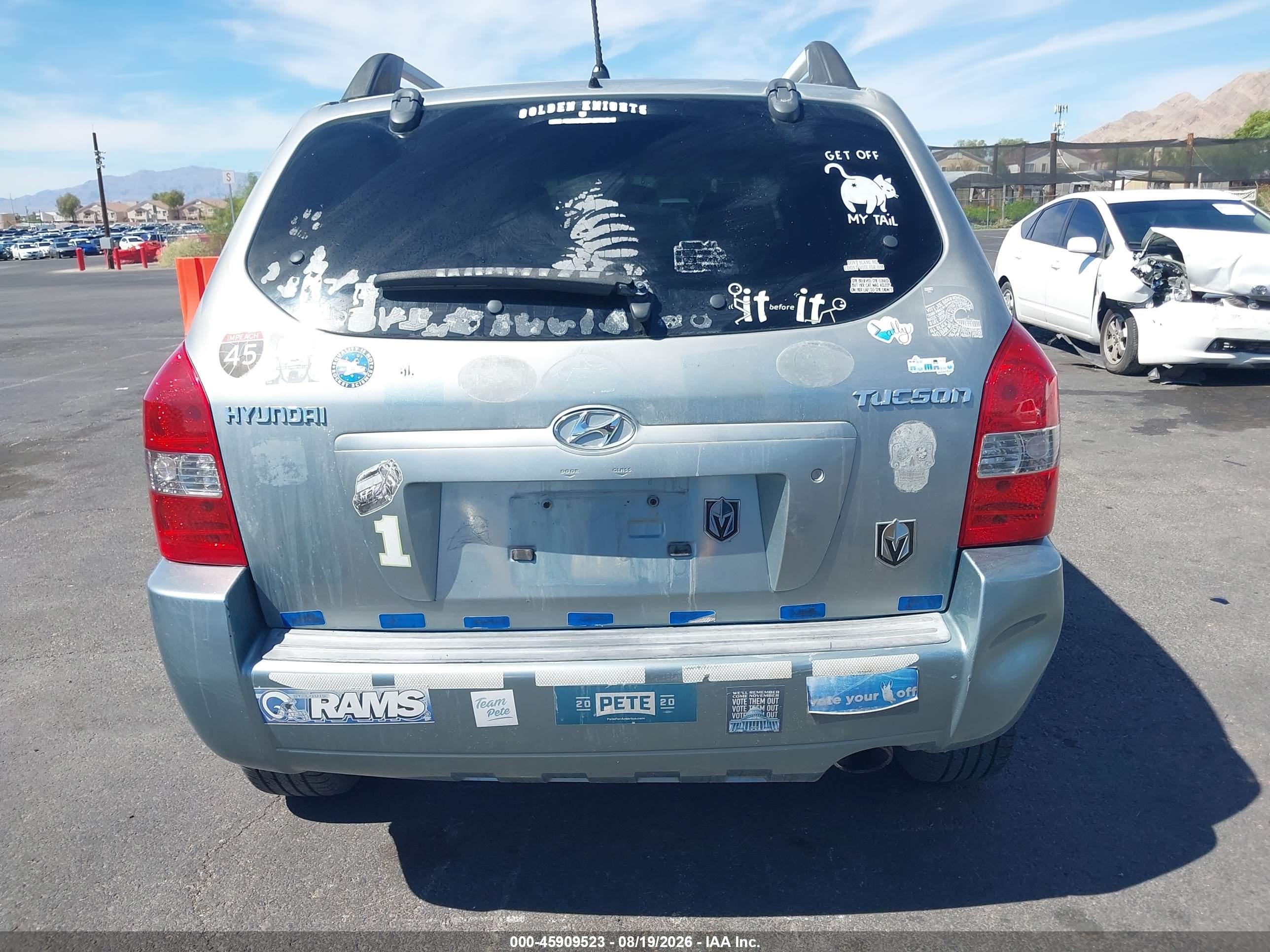 2008 Hyundai Tucson Gls Teal vin: KM8JM12B58U708841