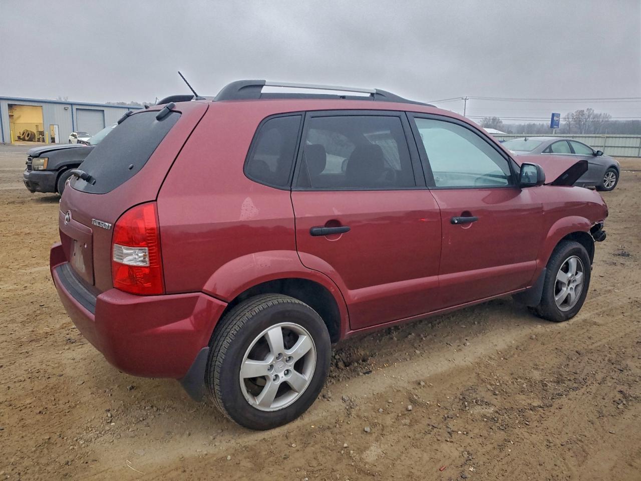 2008 Hyundai Tucson Burgundy vin: KM8JM12B58U816120