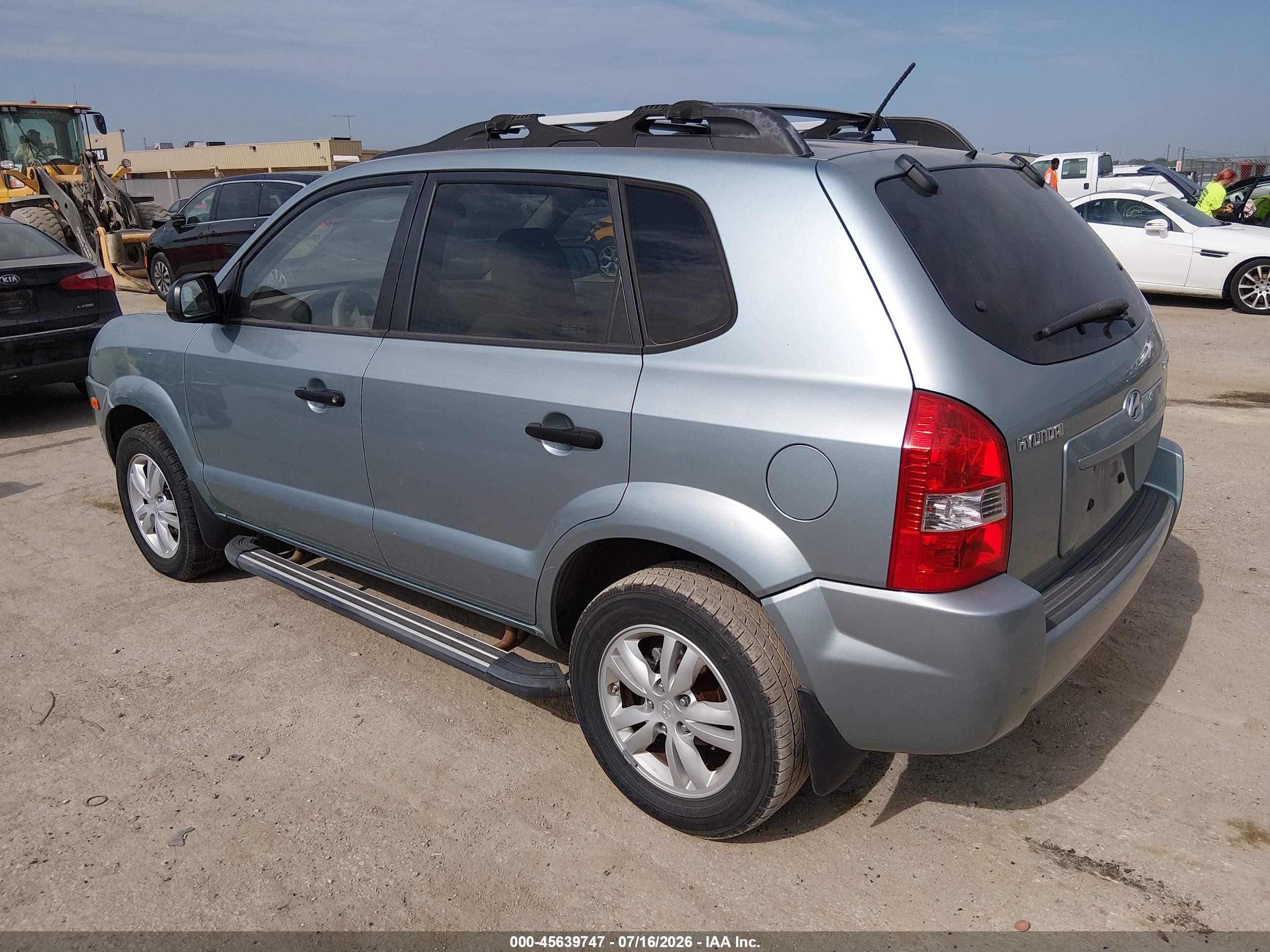 2009 Hyundai Tucson Gls Blue vin: KM8JM12B59U040993
