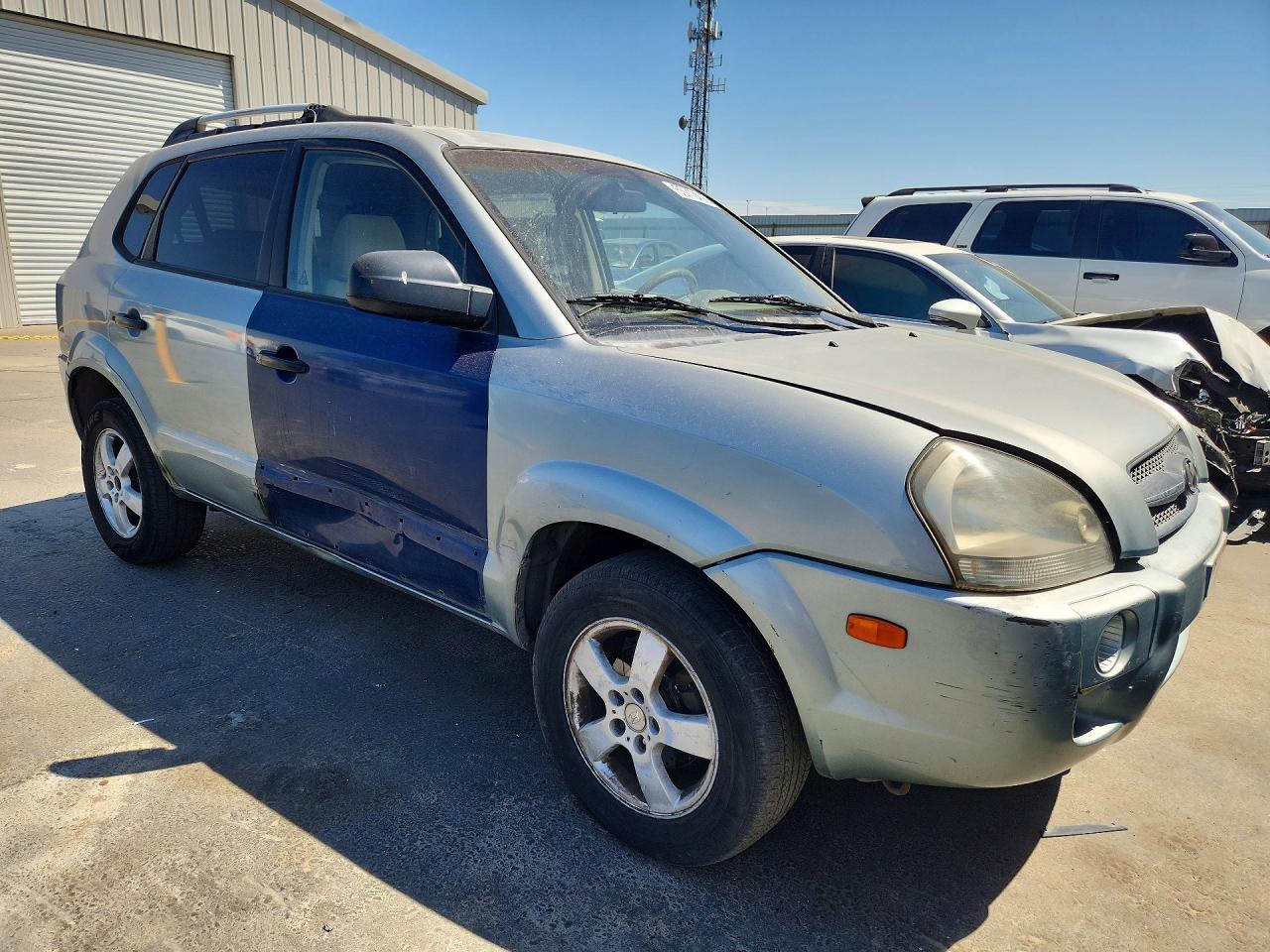 2005 Hyundai Tucson Gl Blue vin: KM8JM12B65U079960