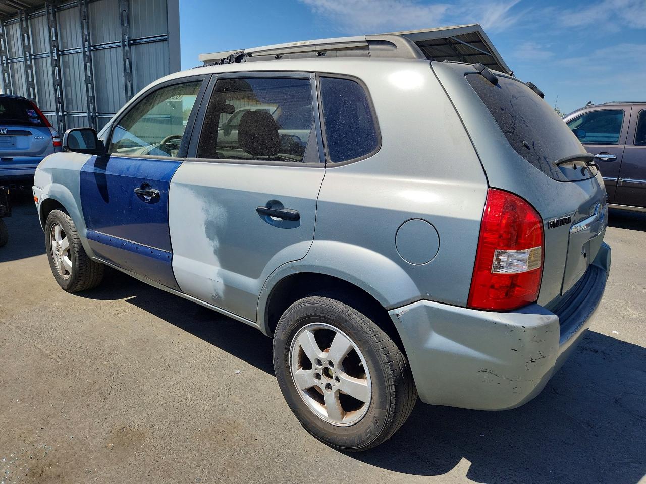 2005 Hyundai Tucson Gl Blue vin: KM8JM12B65U079960