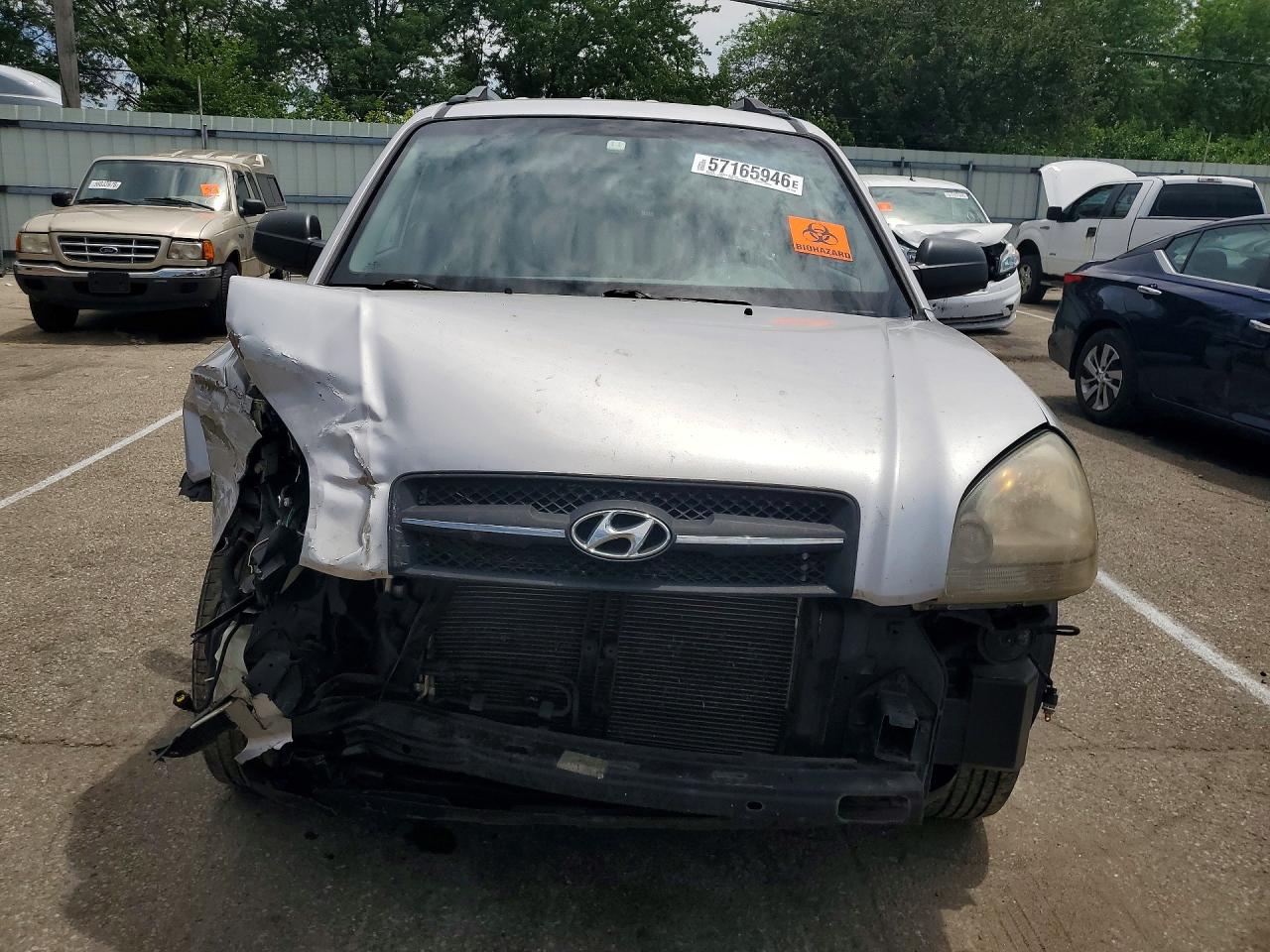 2005 Hyundai Tucson Gl Silver vin: KM8JM12B65U092580