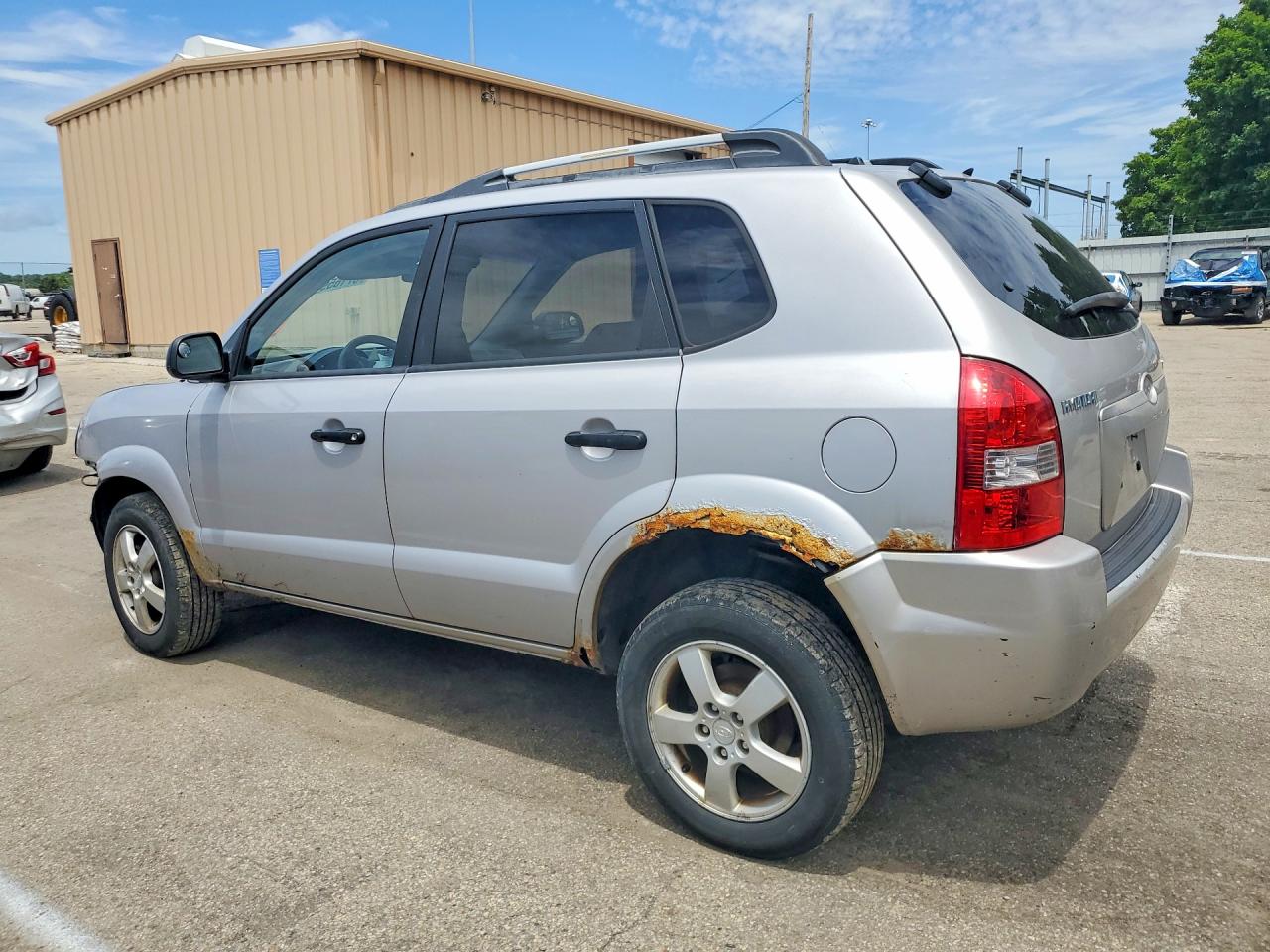 2005 Hyundai Tucson Gl Silver vin: KM8JM12B65U092580