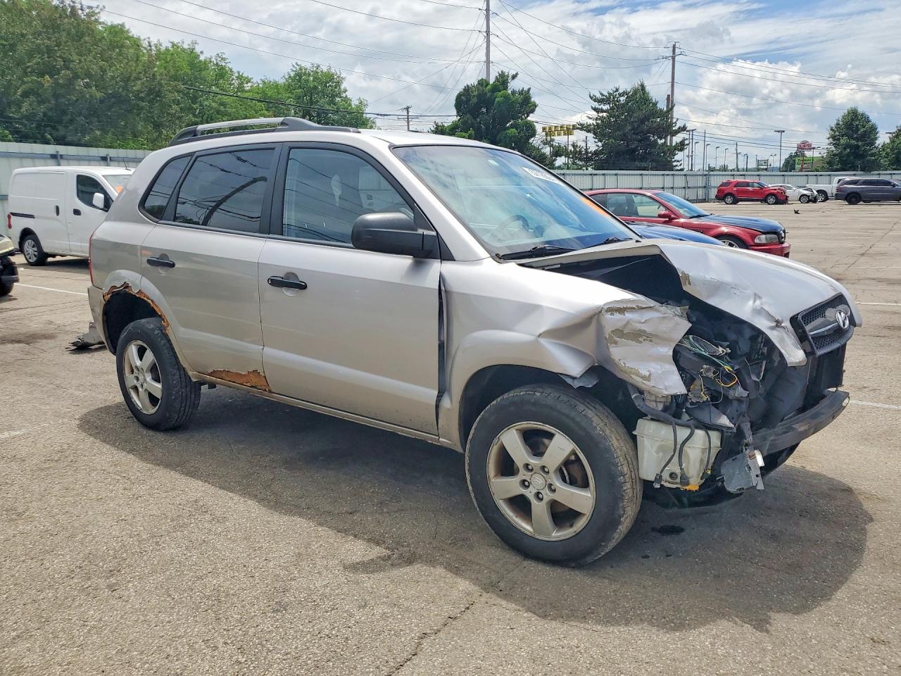 2005 Hyundai Tucson Gl Silver vin: KM8JM12B65U092580