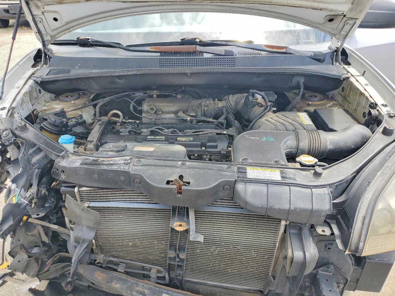 2005 Hyundai Tucson Gl Silver vin: KM8JM12B65U092580