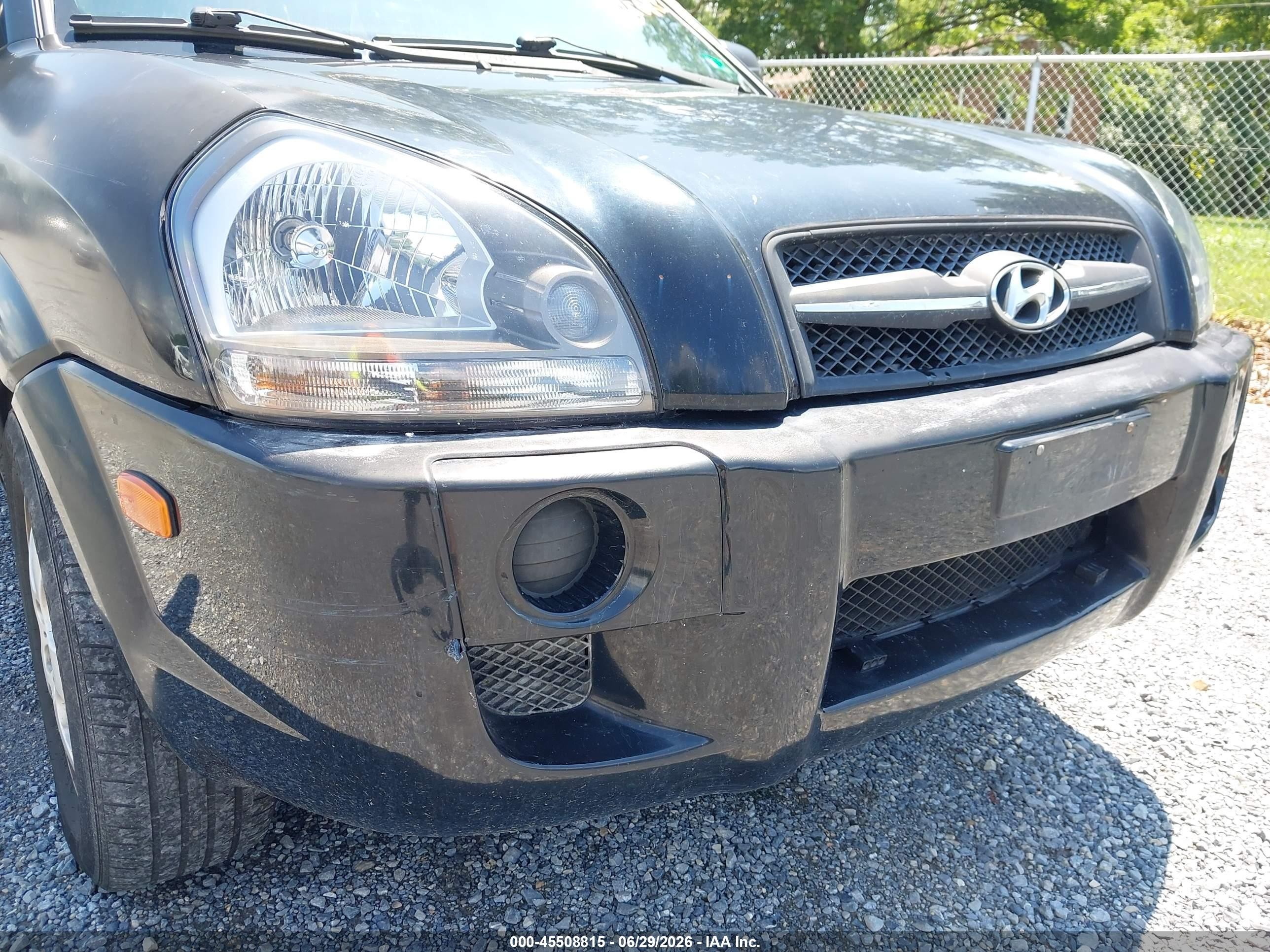 2005 Hyundai Tucson Gl Black vin: KM8JM12B65U164135
