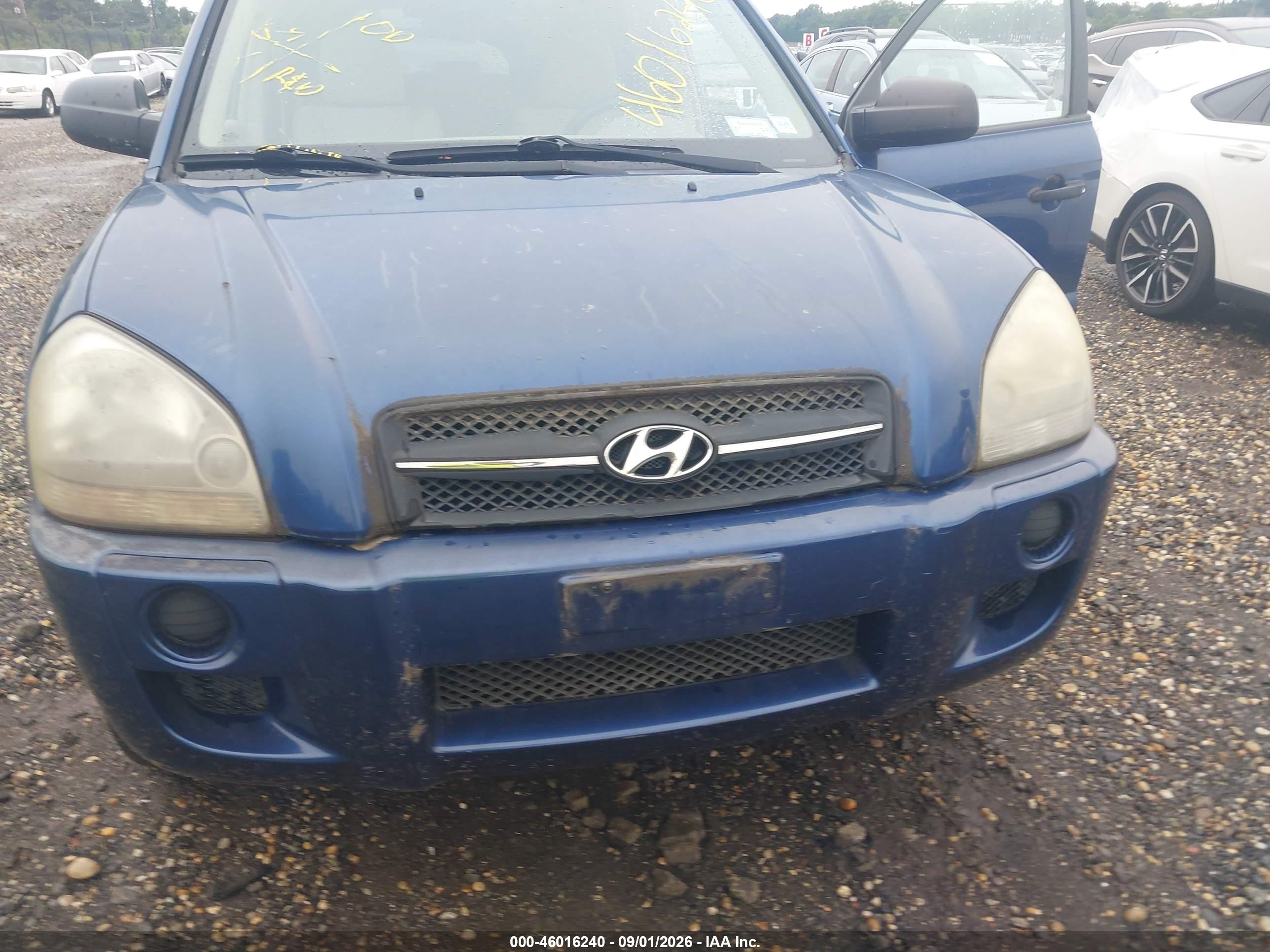 2007 Hyundai Tucson Gls Синий vin: KM8JM12B67U555076