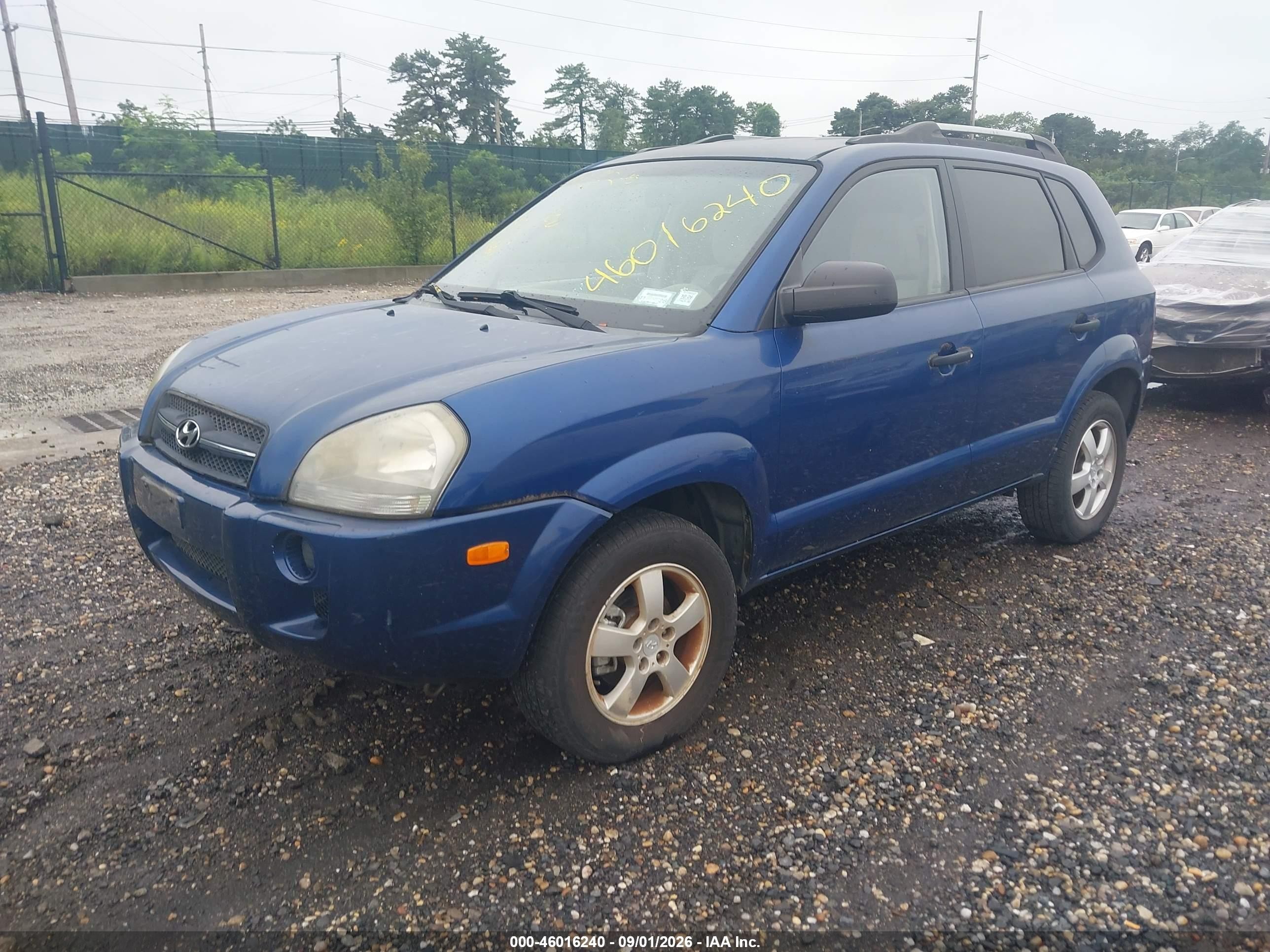 2007 Hyundai Tucson Gls Синий vin: KM8JM12B67U555076