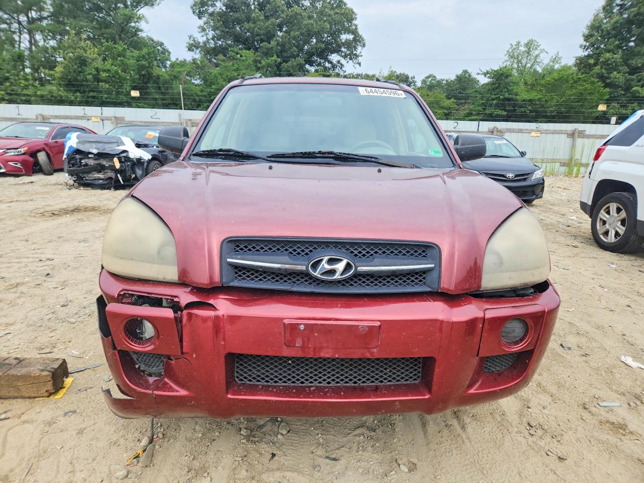2007 Hyundai Tucson Gls Burgundy vin: KM8JM12B67U575702