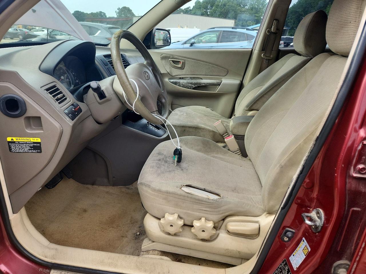 2007 Hyundai Tucson Gls Burgundy vin: KM8JM12B67U575702