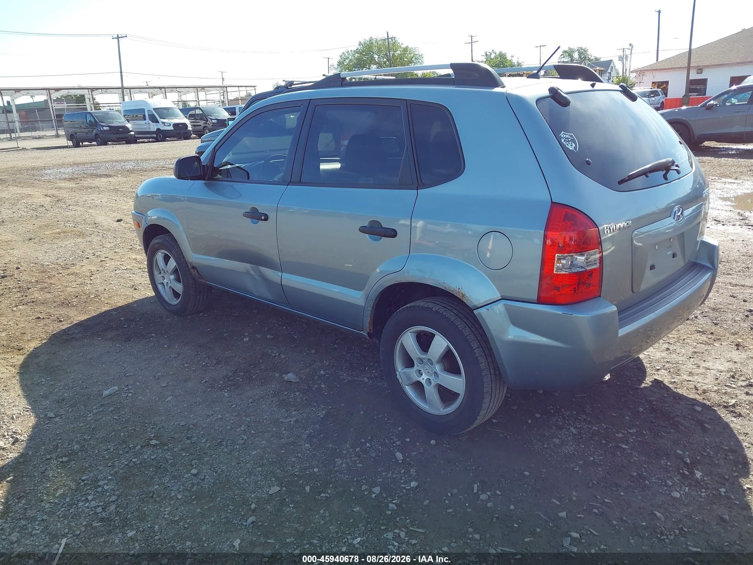 2008 Hyundai Tucson Gls Light Blue vin: KM8JM12B68U756784