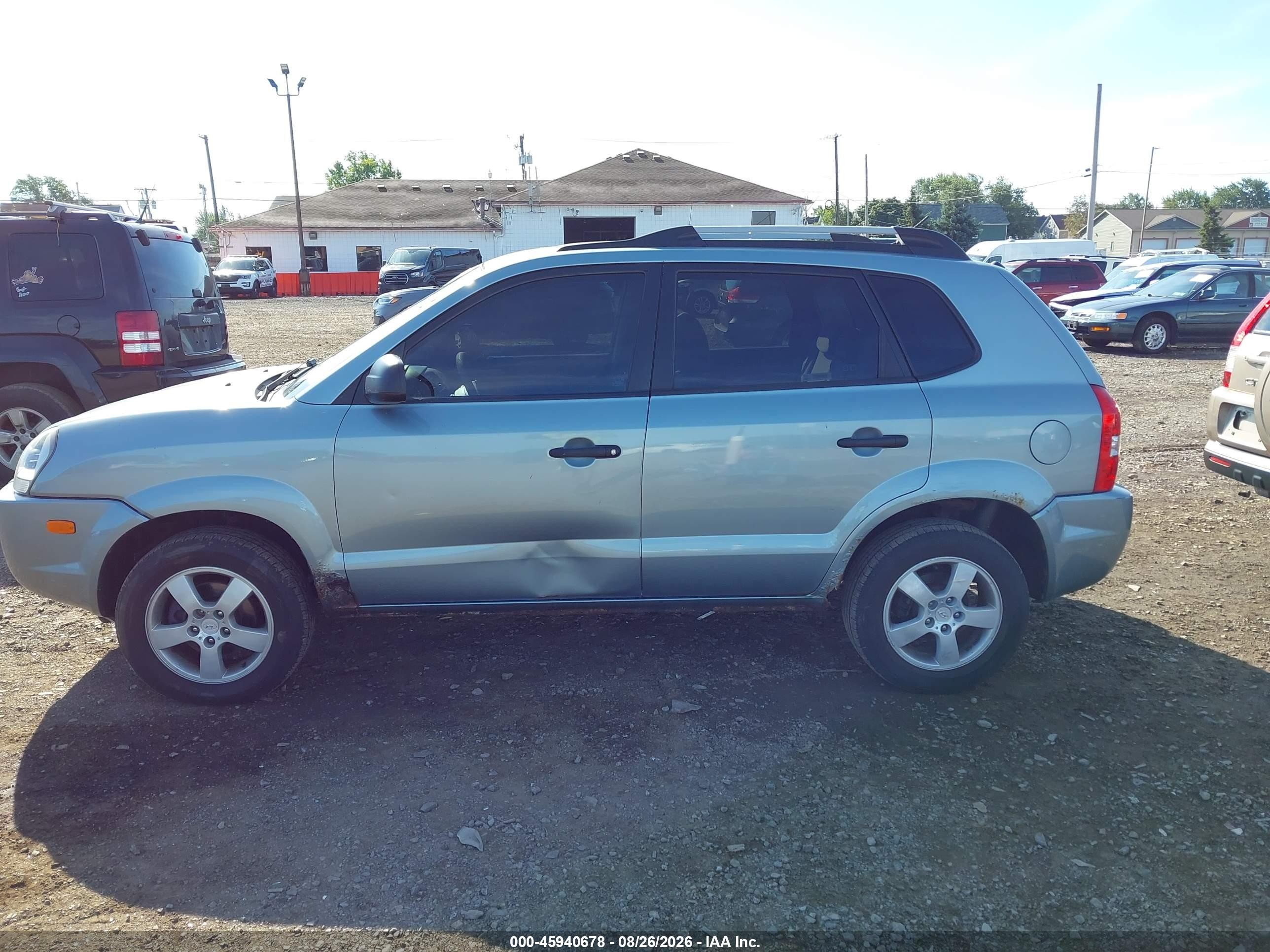 2008 Hyundai Tucson Gls Light Blue vin: KM8JM12B68U756784